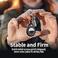 Vista 4 de HATALKIN for AirTag Holder for Apple AirTag (1st & 2nd Generation), 4 Pack AirTag Keychain Waterproof Shockproof Air Tag Case with Secure Key Ring