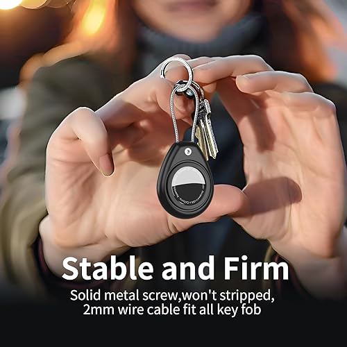 Miniatura 4 de HATALKIN for AirTag Holder for Apple AirTag (1st & 2nd Generation), 4 Pack AirTag Keychain Waterproof Shockproof Air Tag Case with Secure Key Ring