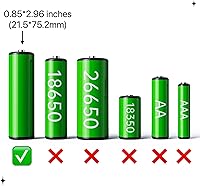 Vista 2 de LBF Button Top 3.7V 5000mAh(21 * 75 not 18 * 65) Rechargeable Battery Type-C Input/Output Protection Circuit Built-in Large Capacity 3.6V