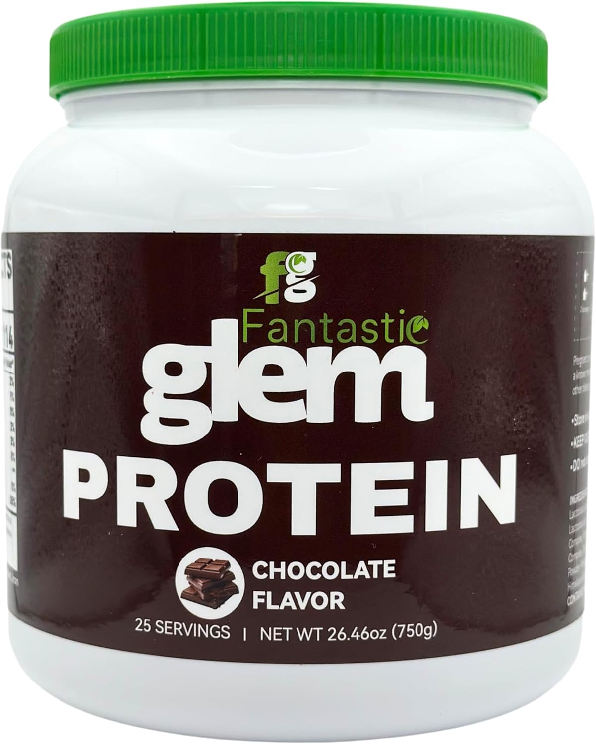 Chocolate Protein Powder – Support Muscle Growth, Recovery, and Sustained Energy - GMO, Soy Gluten and Sugar Free, 20g of Protein per Serving - 25 Servings, 750g