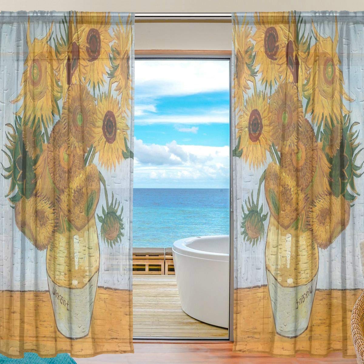 Vase With Twelve Sunflowers Decor For You