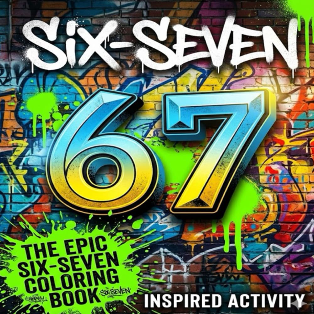 6..7.. SIX SEVEN! Coloring Book for Kids & Tweens: The Epic Sixty Seven A Perfect Birthday, Easter & Birthday | 50+ Pages of Viral Trend Meme Madness ... Teen GiftsObsession 6 & 7 |Sudoku | Mazes