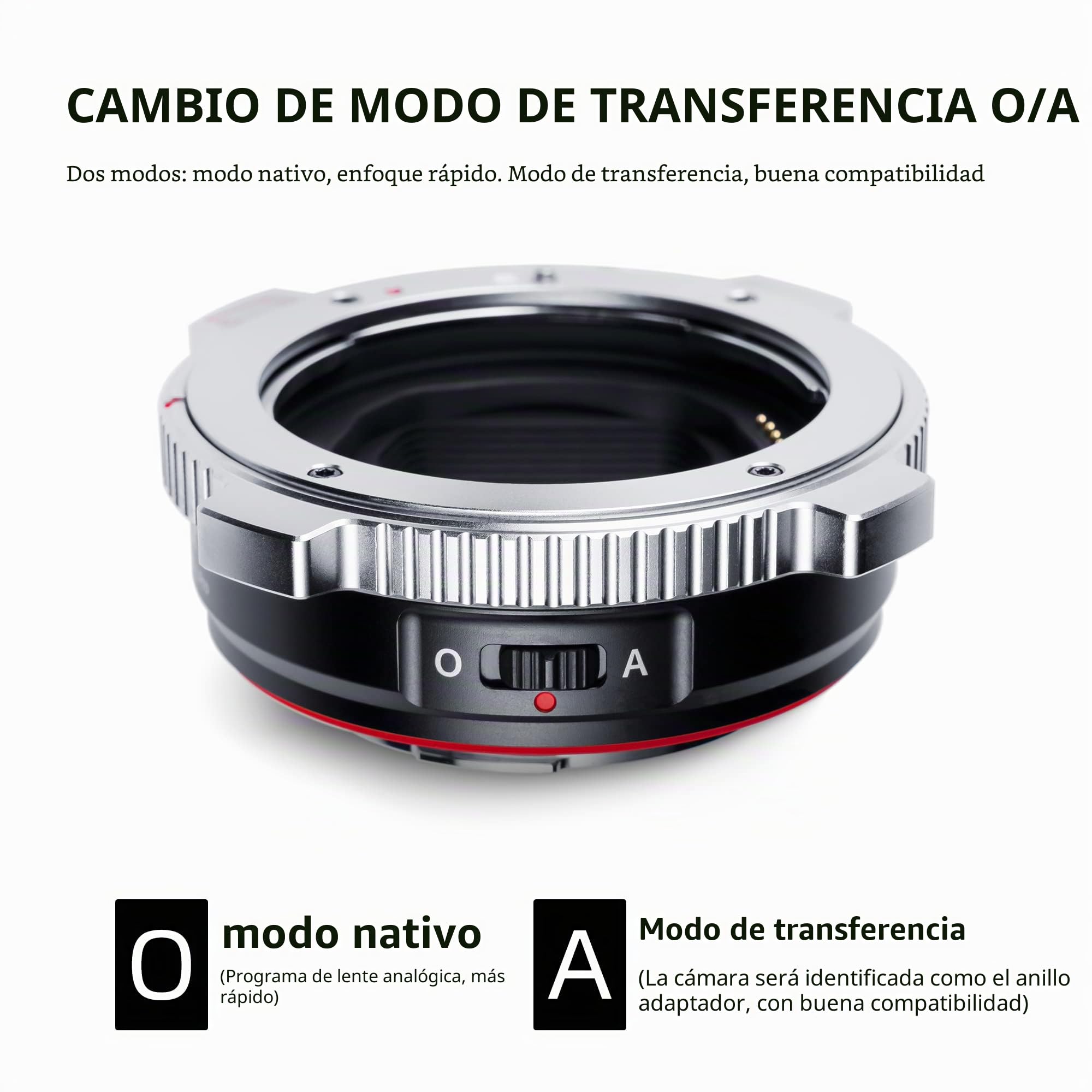 VILTROX EF-L Pro Adaptador Montura Lente Enfoque Automático Compatible con Lente EF/EF-S a cámara Montaje L Leica SL2/Lumix S1 S1H S5/Sigma