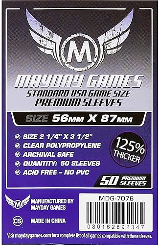 Mayday Games 7076 Usa Boared Game Sleeves, madera, morado oscuro