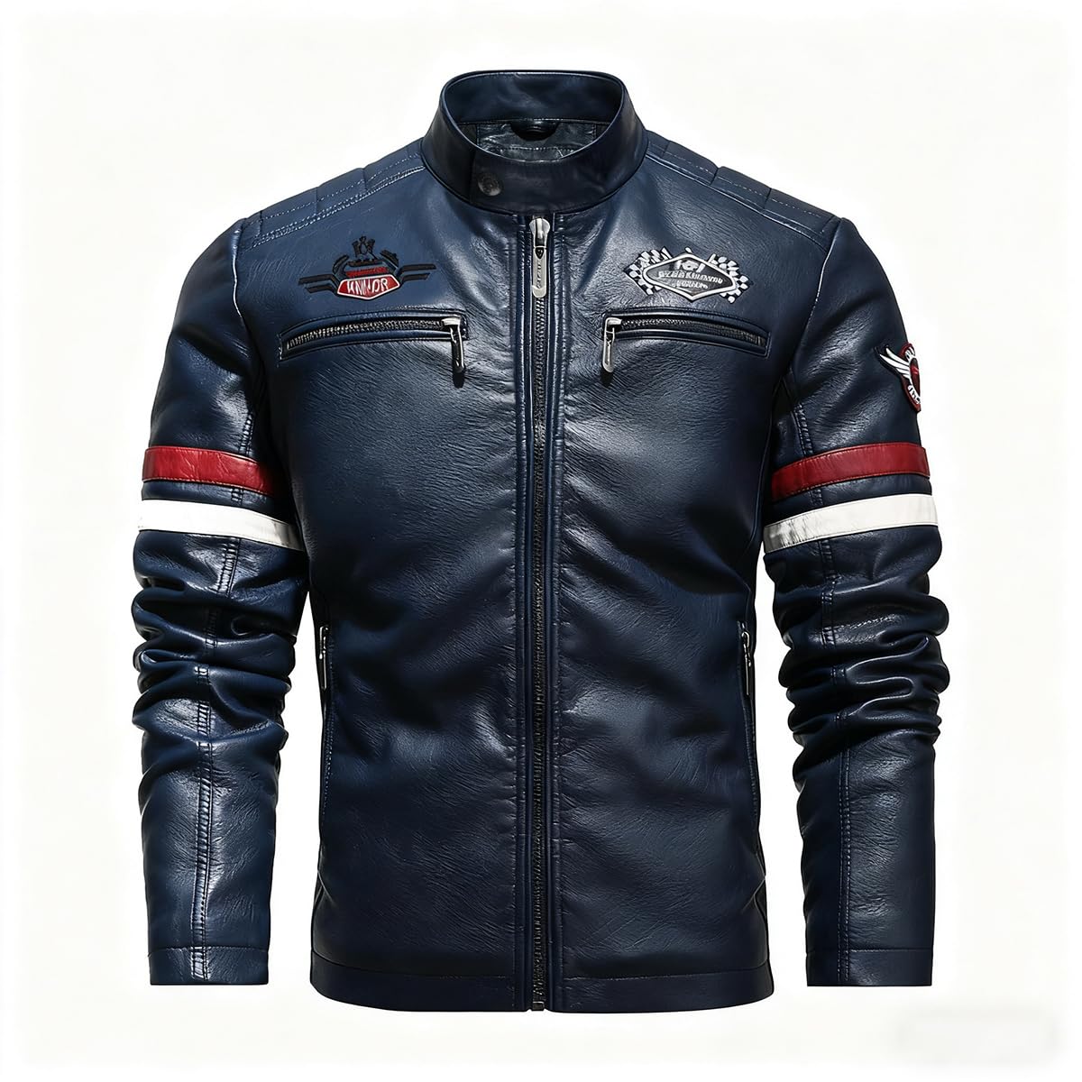 Jaqueta masculina de couro com zíper casual corta-vento jaqueta de motocicleta PU casaco de motociclista em promoção! Veja a oferta e mais achadinhos de Jaquetas & Casacos 8 Hoje é o melhor dia para comprar Jaqueta masculina de couro com zíper casual corta-vento jaqueta de motocicleta PU casaco de motociclista com aquele preço maroto! Promoção! Aproveite a oferta! 8