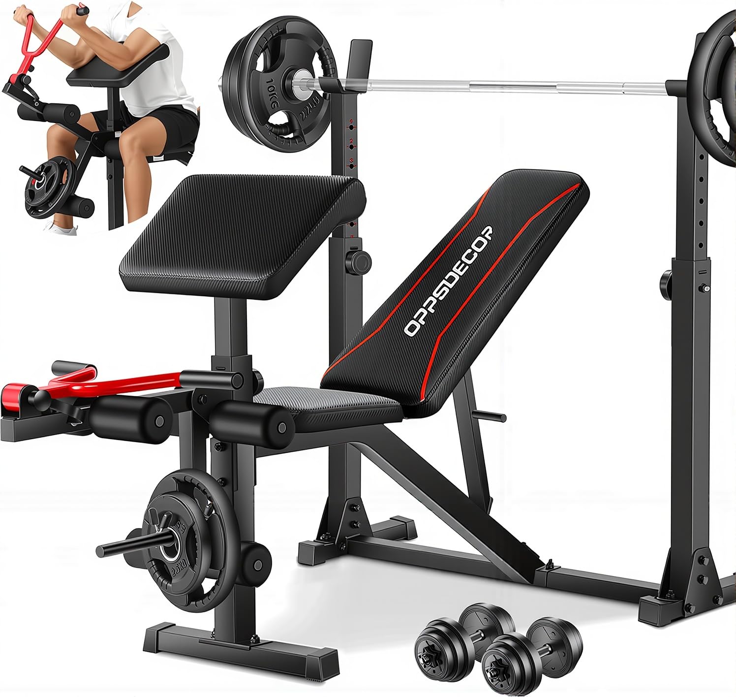 OPPSDECOR 3.0 Pro Weight Bench Set