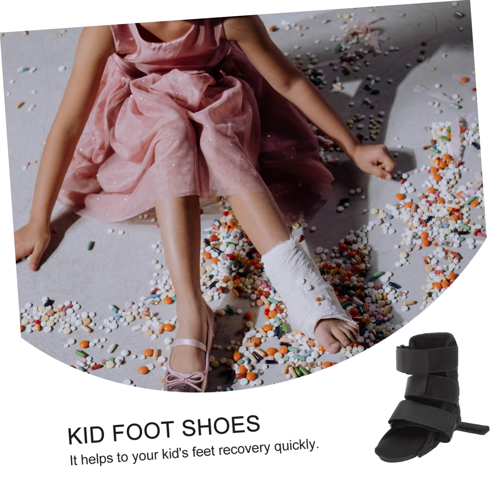 Didiseaon Boys and Girls Boys and Girls Boot Boot for Foot Injury Shoes for Braces T-shaped Shoes for Child