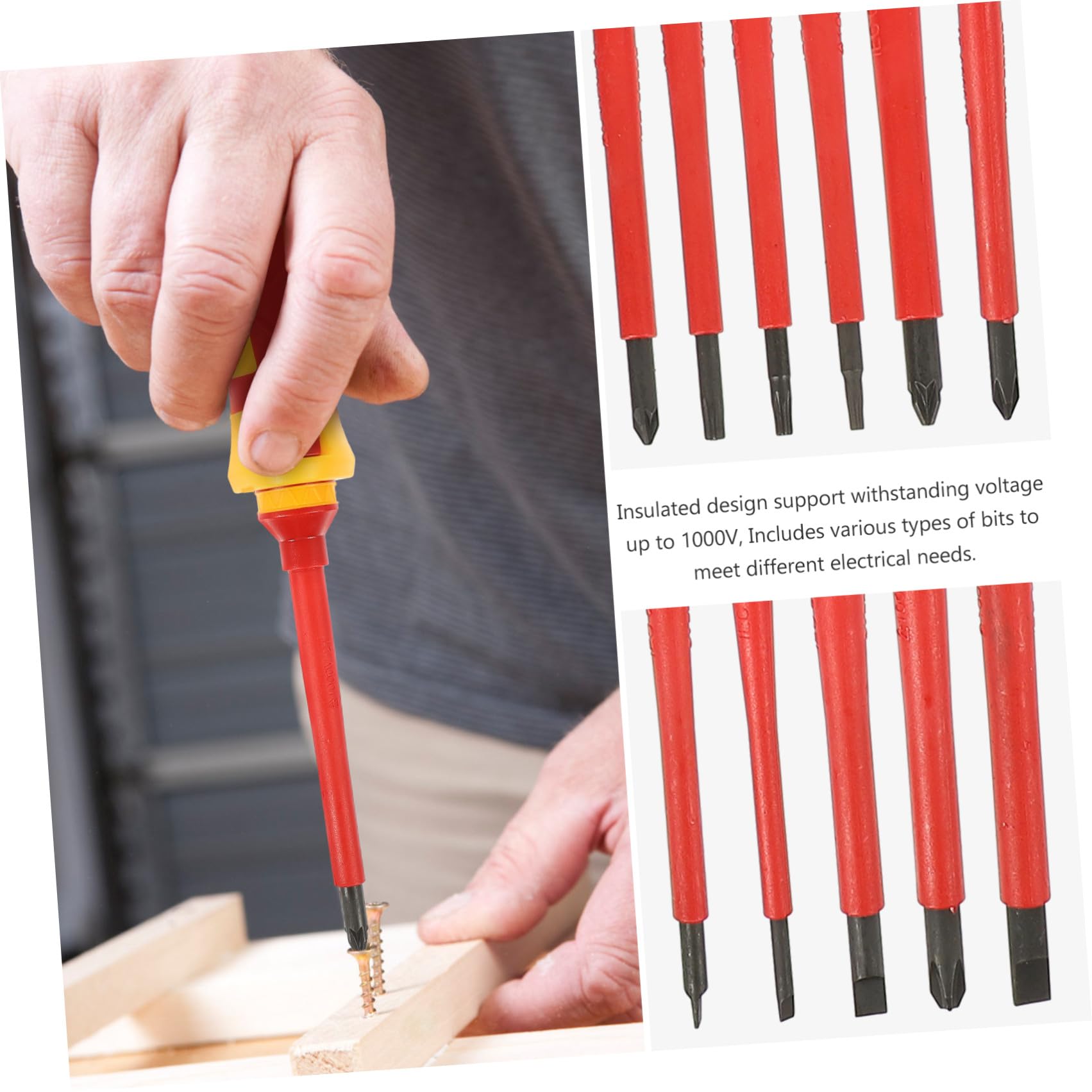 Zerodeko Set 13 Pezzi Cacciaviti Isolati per Elettricista Punte Magnetiche in Acciaio Vanadio e Custodia, Punta Torx Pozidriv Taglio Magnetico per Viti