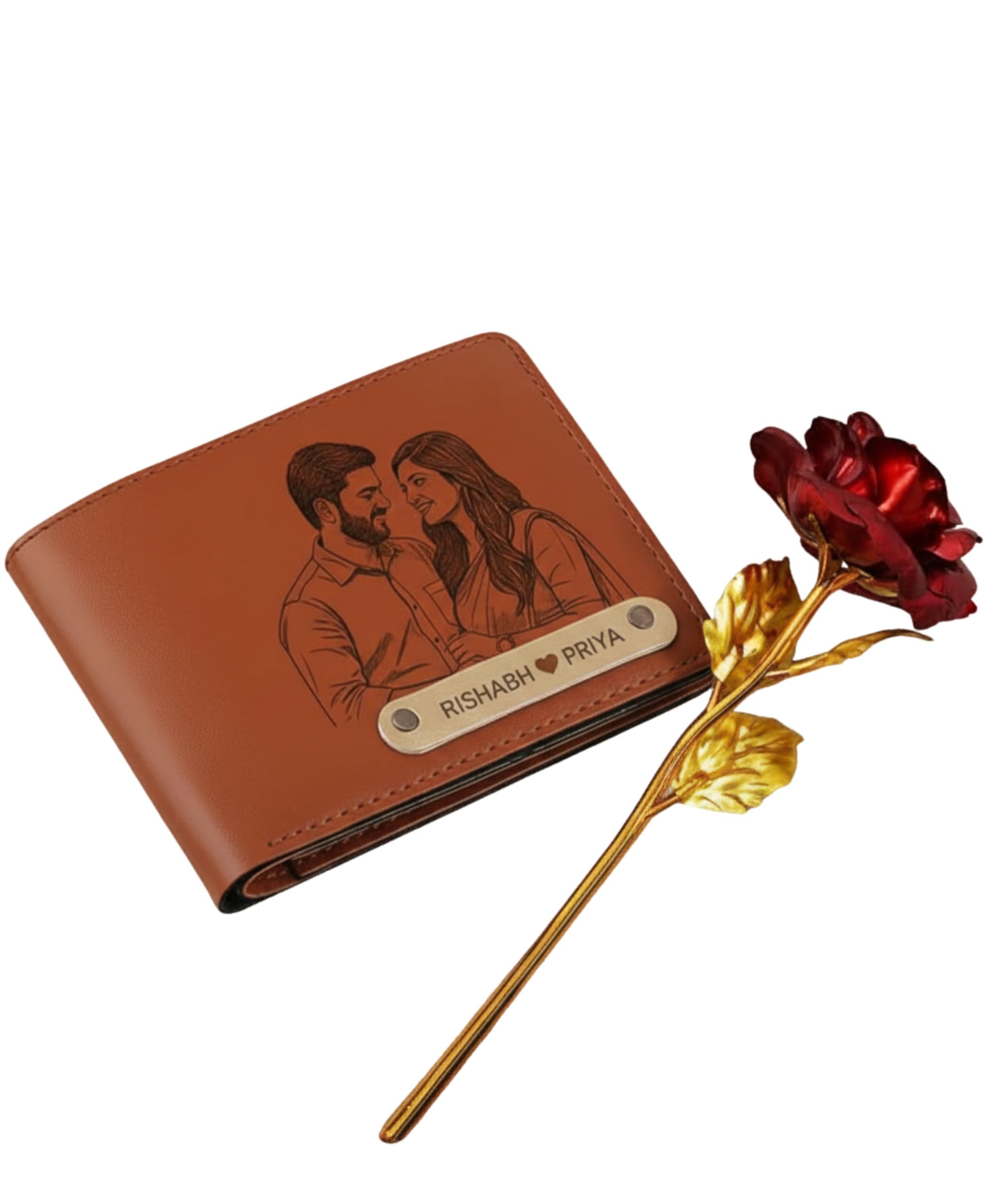 Personalized Photo Engraved Wallet for Men | Custom Photo & Name Wallet | Premium Leather | Gift for Anniversary, Birthday & Valentine’s Day-image-47