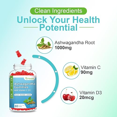 Miniatura 10 de Paquete de 2 gomitas de suplemento de azafrán, extracto de azafrán sin azúcar con glicinato de magnesio y vitamina D, visión ocular, enfoque, estado