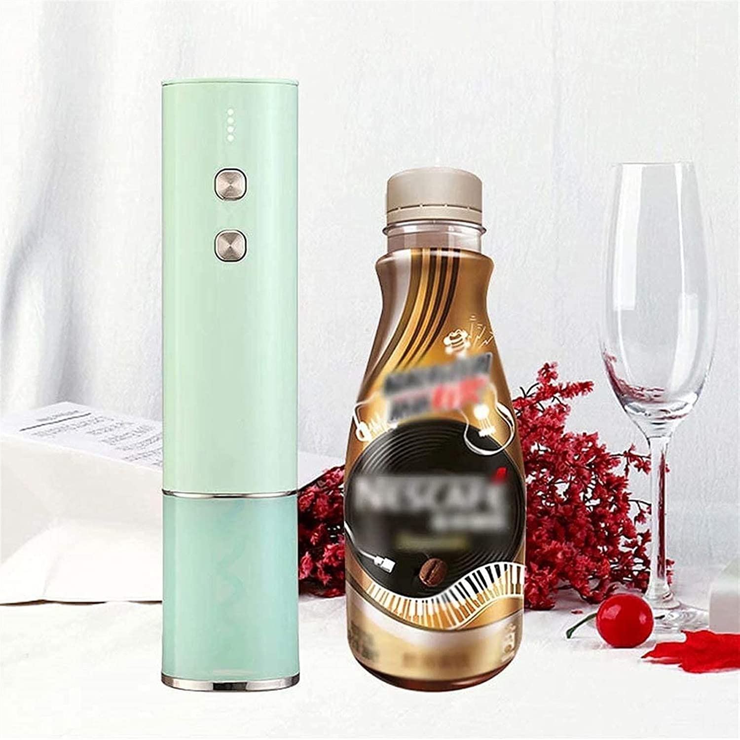 Ouvre-vin électrique ouvre-Bouchon Automatique avec Une Batterie en aluminit à Une Touche à Une Touche ouvre-vin en Acier Inoxydable à Une Touche