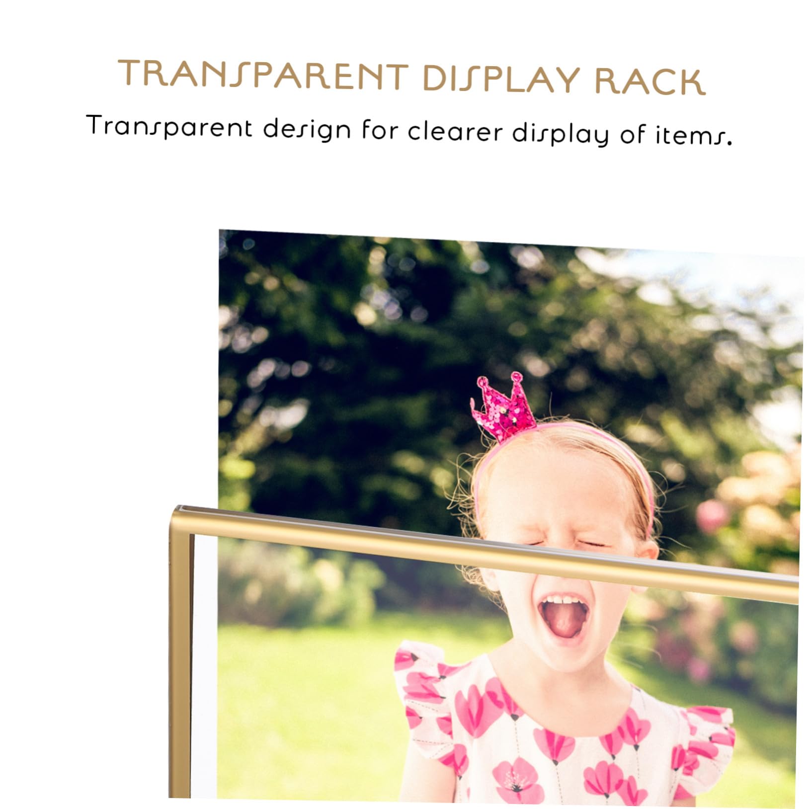 6 Stück Menühalter Transparent Tischaufsteller Preisschildhalter Vertikal für Restaurant Hochzeit Shop Werbung