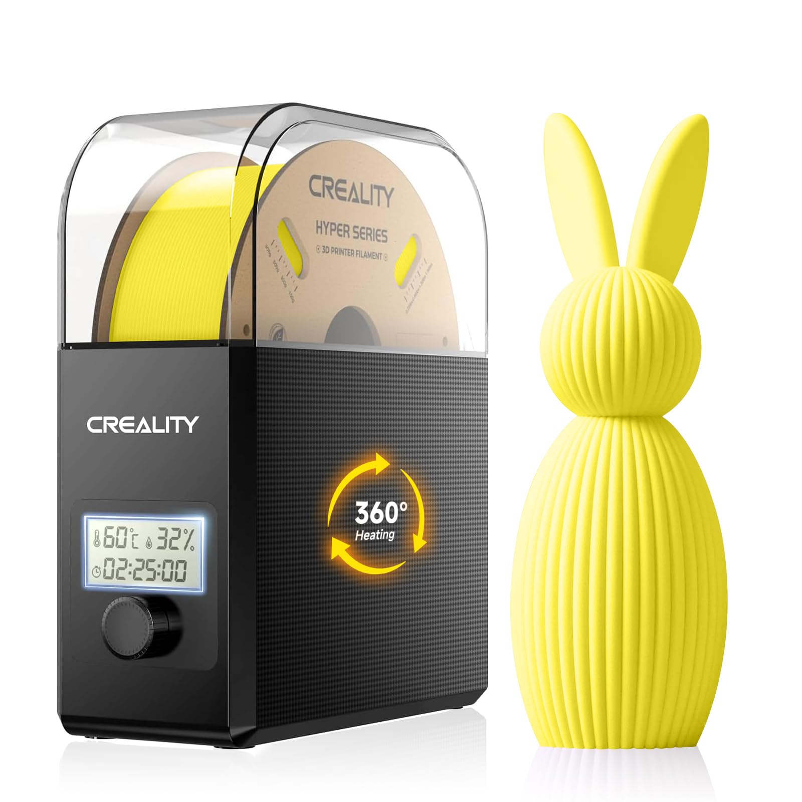 Creality Filament Dryer Box Pro-Christmas Gifts, Upgrade 3D Printer Filament Dryer Box with Fan, 360° Heating Filament Dehydrator Storage Box for 1.75/2.85mm PETG PLA TPU ABS Nylon