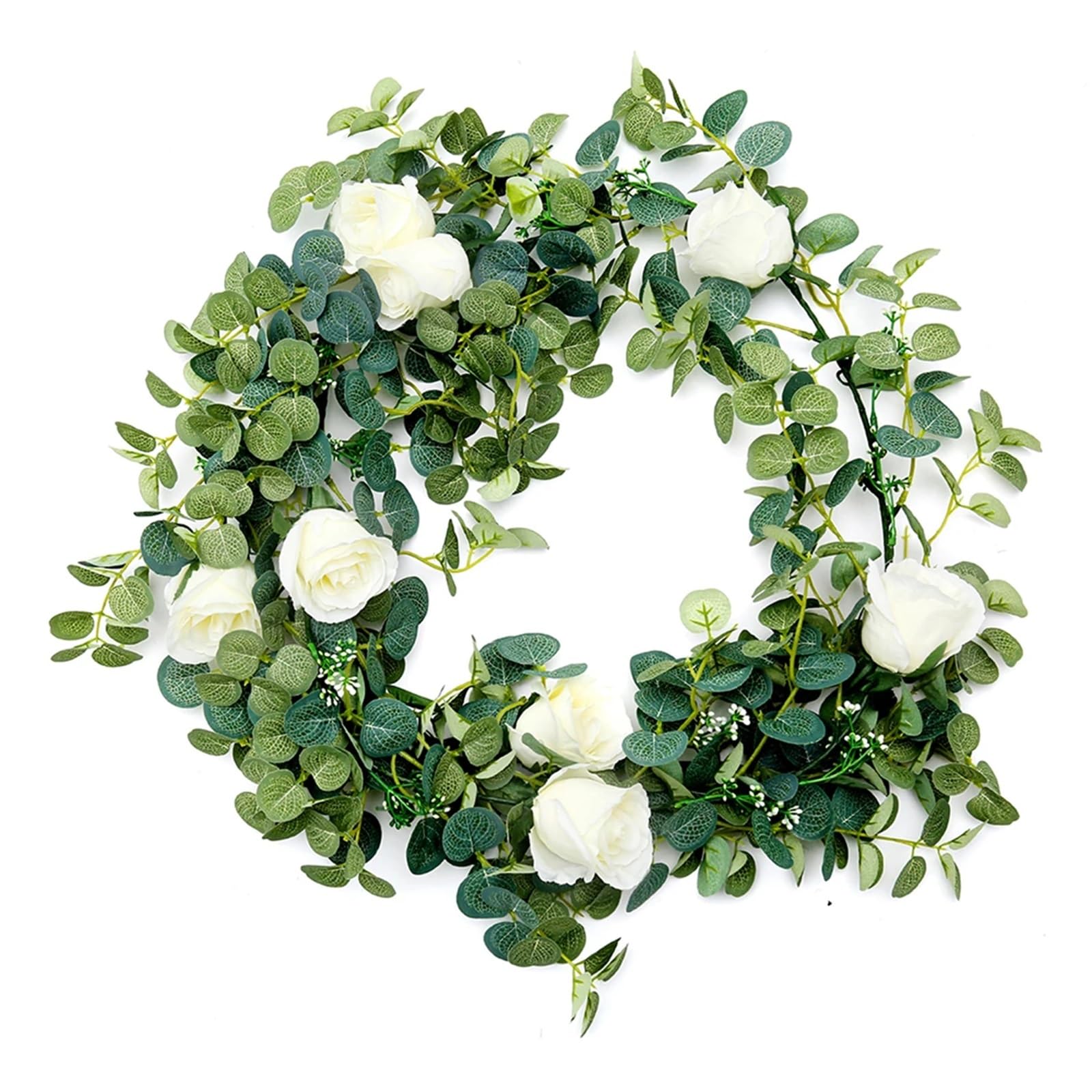LuoAXINN Artificial Rose Vine Silk Artificial Rose Vine Hanging Flowers