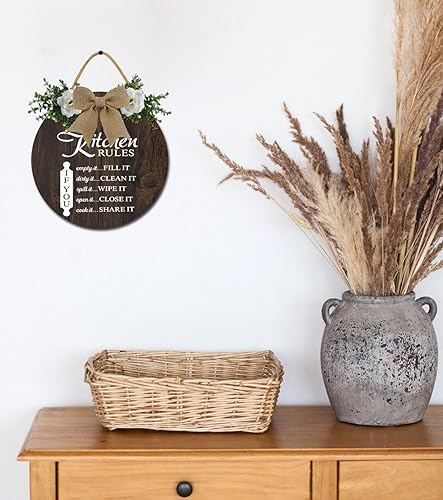 Miniatura 4 de Letrero de reglas de cocina, divertido y rústico, decoración de cocina, decoración de cocina, decoración de cocina, arte de pared de cocina para