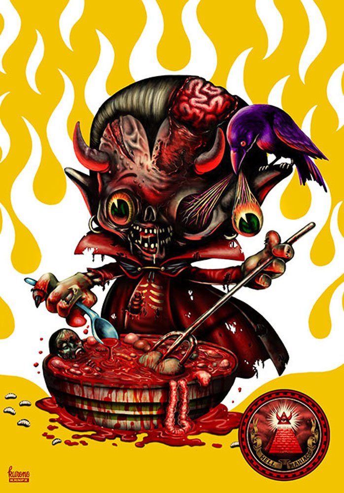 Amazon.com: Hell Maniacs by Kurono Demon Devil Illuminati Pyramid