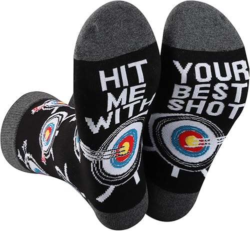 Archery Shot Socks Archery Team Gift Hit Me With Your Best