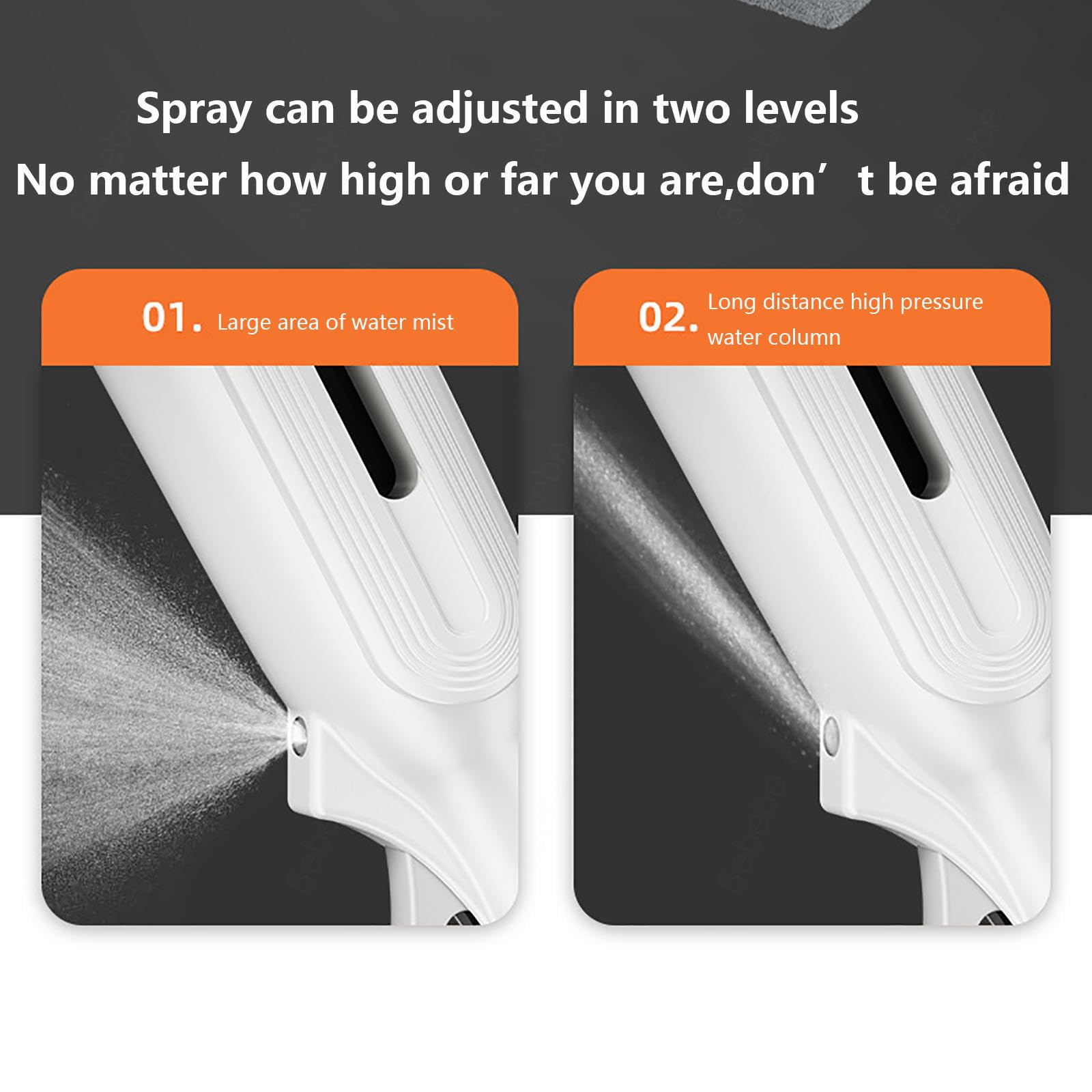 4 en 1 Spray Limpiacristales Coche con Colector De Aguas Residuales Y 3 Paños Microfibra, Limpiacristales Coche con Varilla De Extensión para Ventanas Altas Interiores/Exteriores