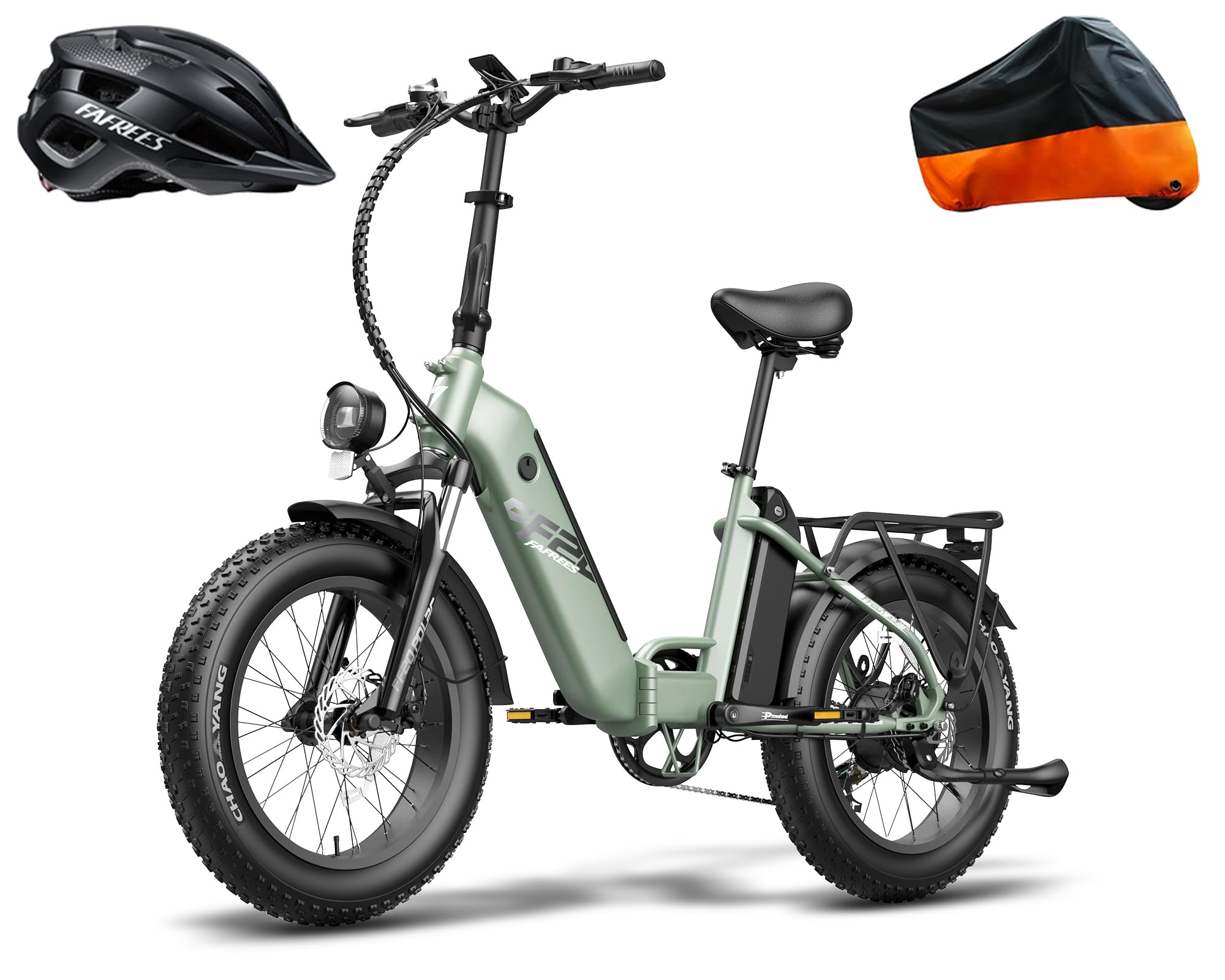 Fafrees Official Electric Bike, Folding E-Bike 48V 10.4Ah*2 Batteries, 160KM Range, FF20 Polar 20" x 4.0" Fat Tires Electric Bicycle for Adults, Aluminum Frame, 150KG Load, Free Helmet & Cover