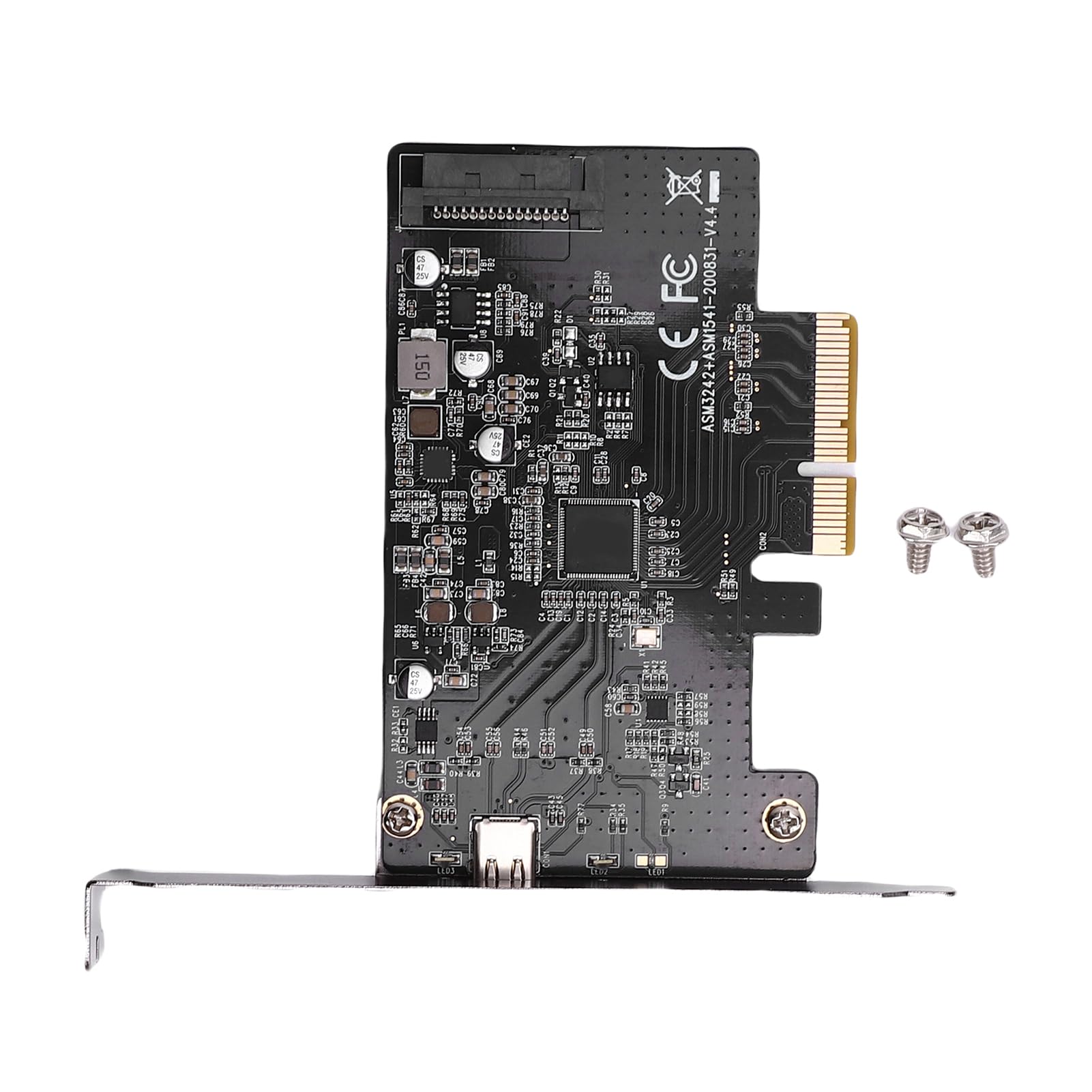 Zunate Scheda di Espansione USB 3.2 da PCI E a Tipo C Trasferimento Dati Ad Alta velocità da 20 Gbps per Workstation da Gioco Design Compatto