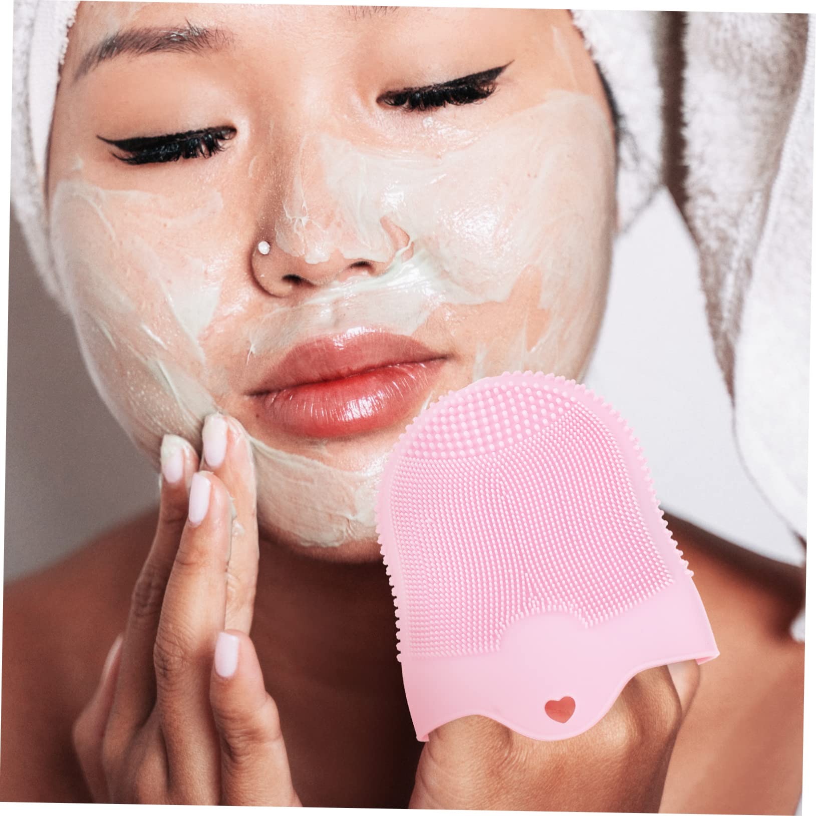 Healeved 4stücke Silikon Gesichtsreinigungsbürste Für Sanfte Tiefenreinigung Handschuhförmiges Design Weich Und Tragbar Für Tägliche Gesichtsreinigung Und Peeling