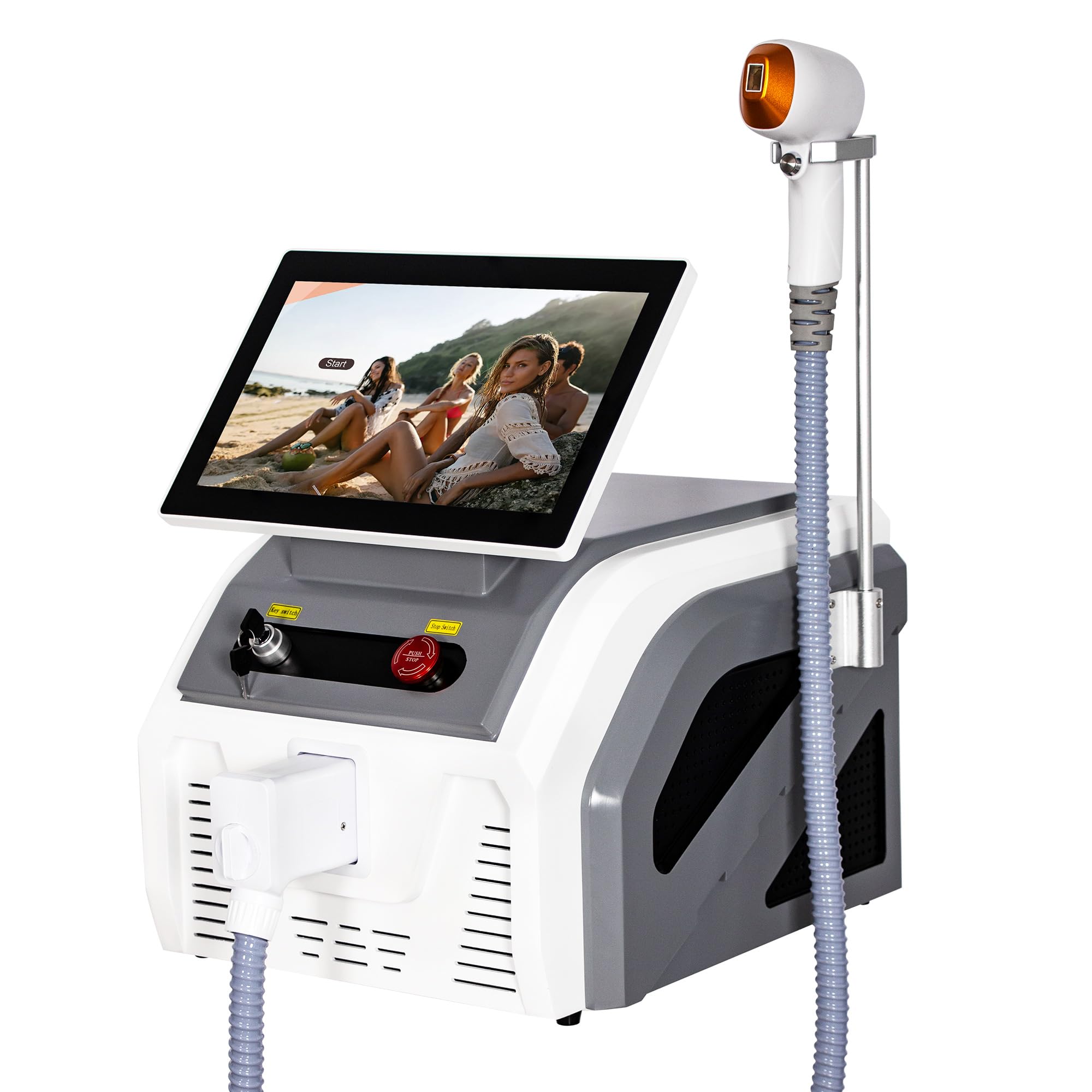 808nm Diodenlaser Haarentfernungsgerät 3 Wellen Eis Titan schmerzfreie dauerhafte Alexandrit Technologie für professionelle Salons 2026