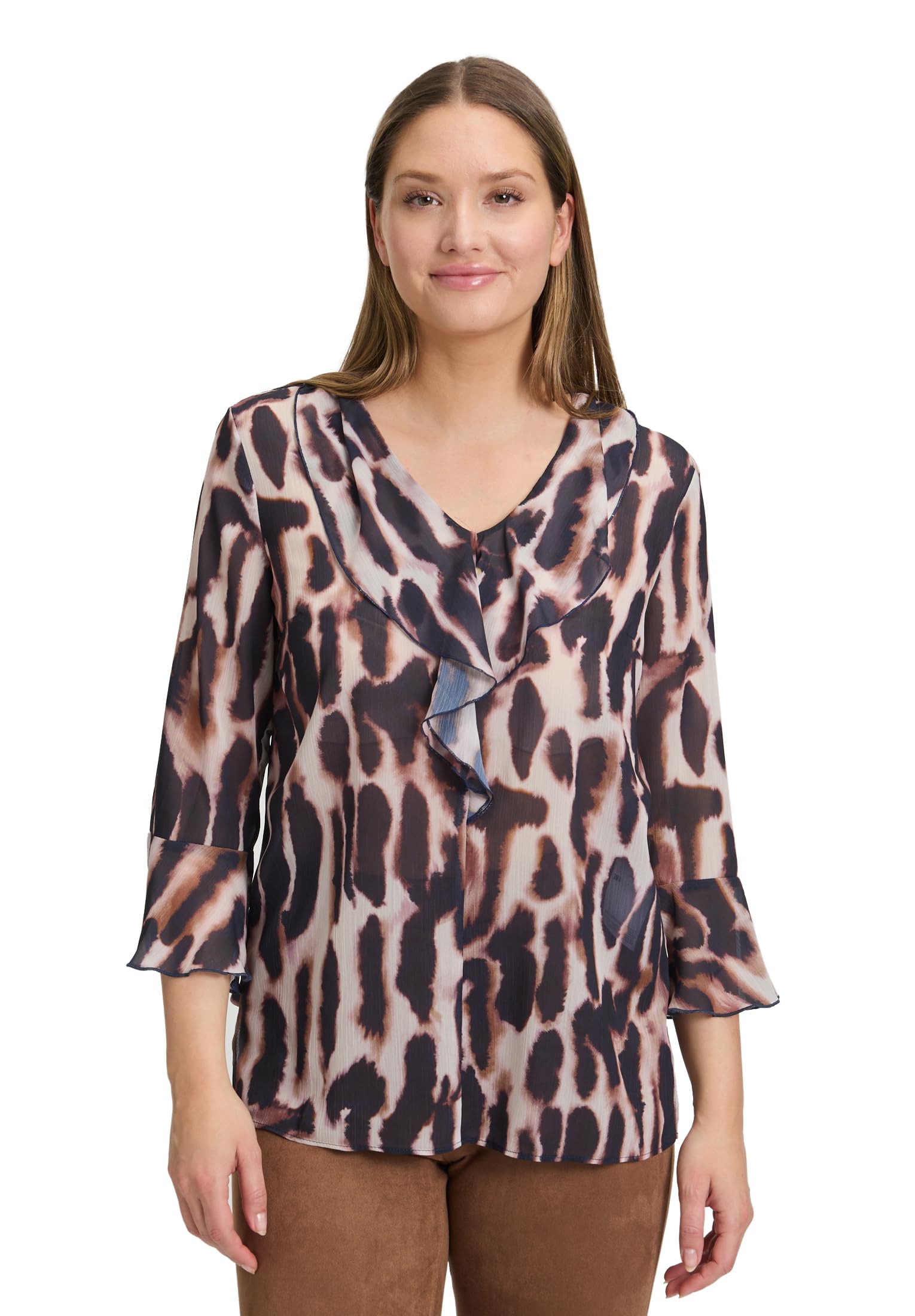Betty Barclay Women's Blouse, Dark Blue/Rose, 18