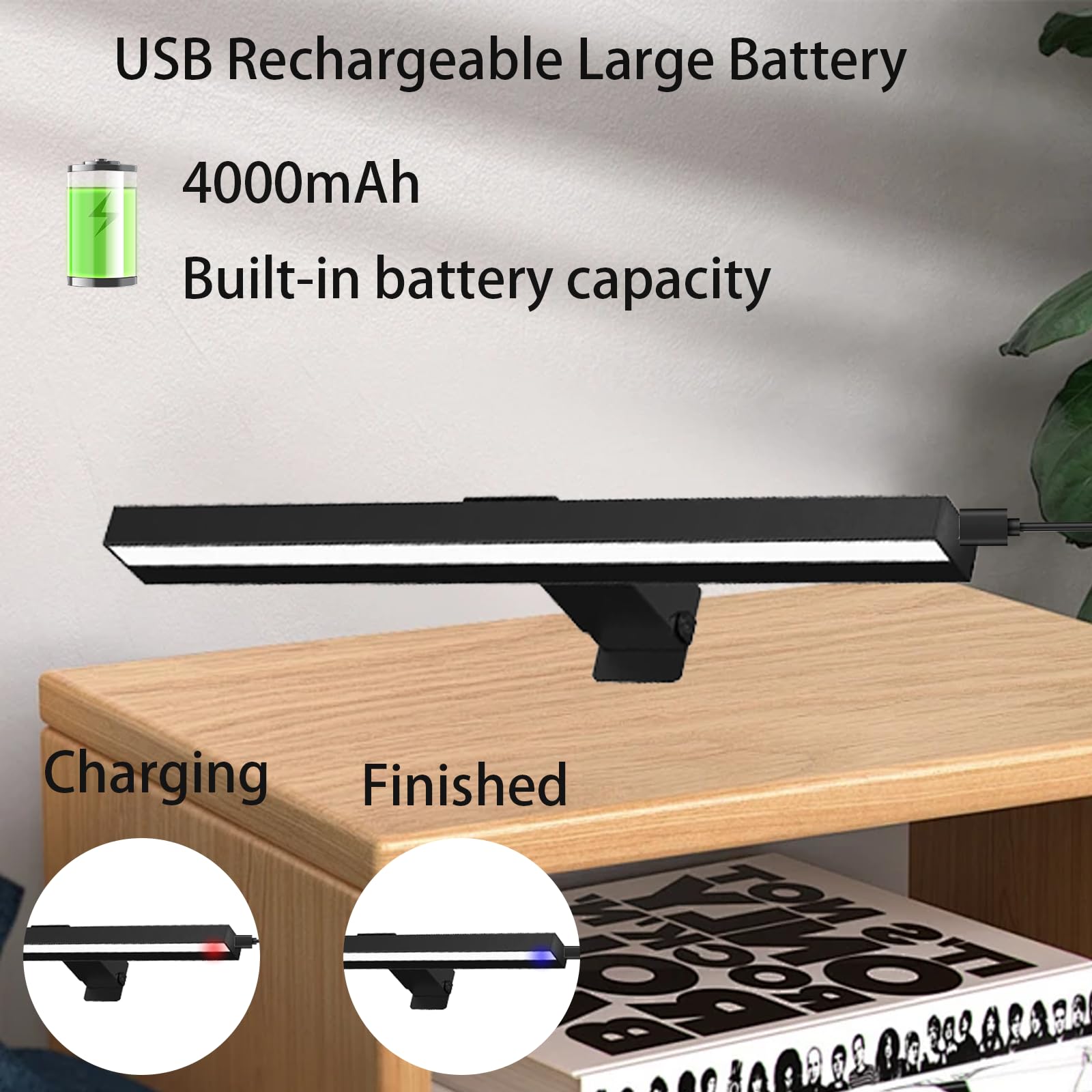 VIGMOJ 2Pack Wireless Picture Light, Dimmable Painting Light with Remote Control - Image 3