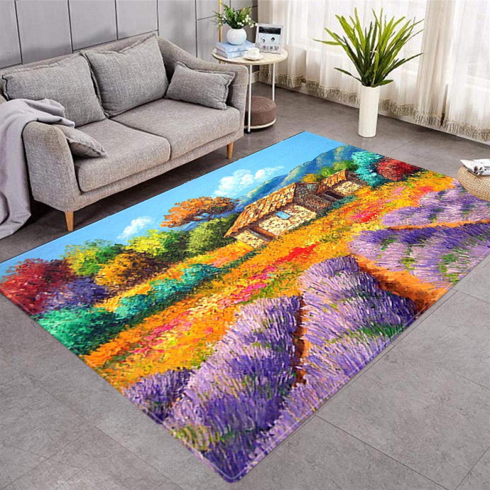 3D salon dywan obraz olejny styl duszpasterska antypoślizgowe maty podłogowe dzieci maty dla raczkowania korytarz maty maty nocne home decoration