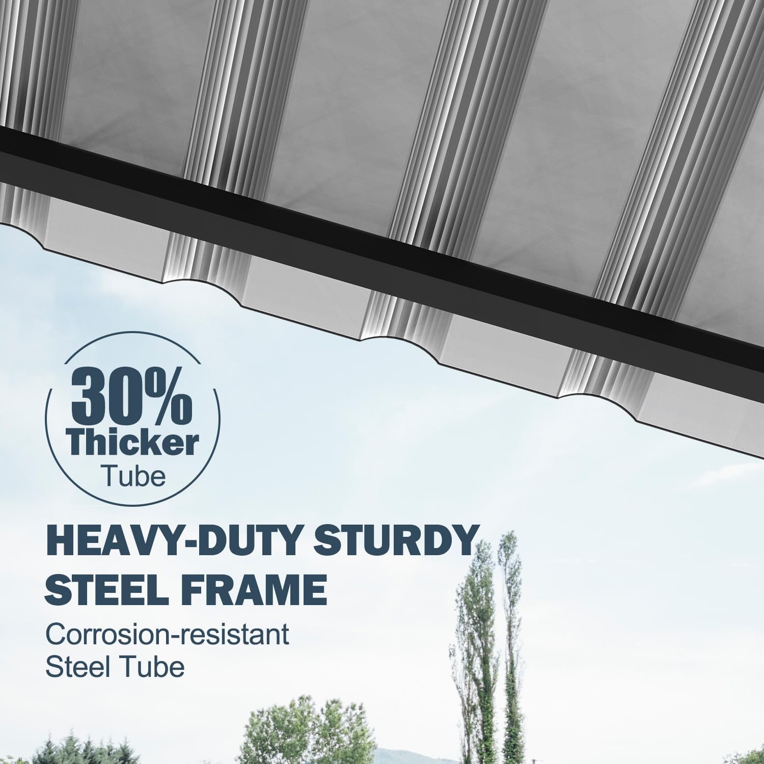EROMMY 20x20 FT Metal Carport, Heavy Duty Car-Shelter with Galvanized Steel Roof and Frame, Sturdy Car-Shed in All Weathers, Easy Assembly Car-Canopy for 2 Cars, SUV, Tractors and Boat, Gray EROMMY 20x20 FT Metal Carport, Heavy Duty Car-Shelter with Galvanized Steel Roof and Frame, Sturdy Car-Shed in All Weathers, Easy Assembly Car-Canopy for 2 Cars, SUV, Tractors and Boat, Gray