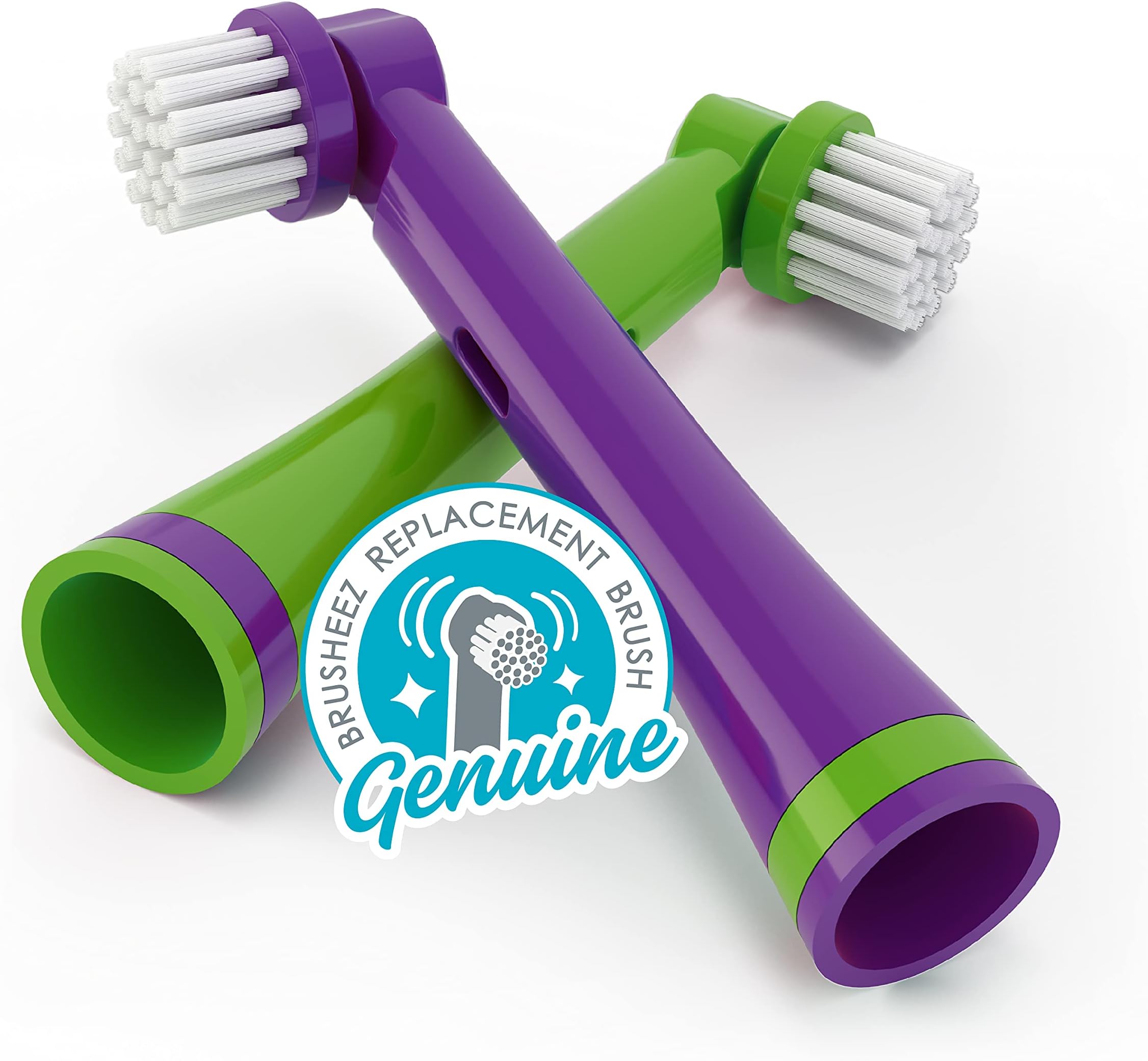 Brusheez® Electronic Toothbrush Replacement Brush Heads 2 Pack (Snappy The Croc)