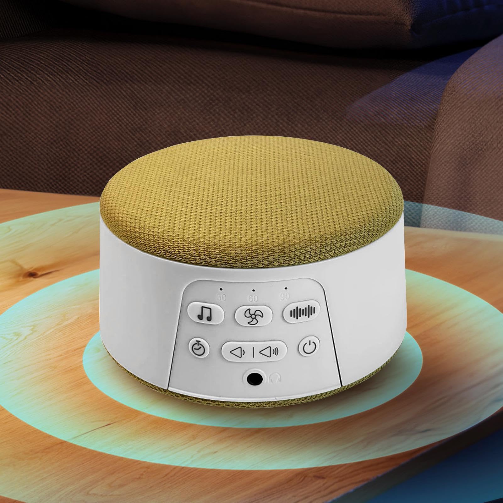 Máquina de Ruido Blanco para Dormir Máquina Portátil y Recargable de Sonido | para Adultos para Oficina en Casa, Dormitorio, Apartamento, Viajes y Estudio de Yoga