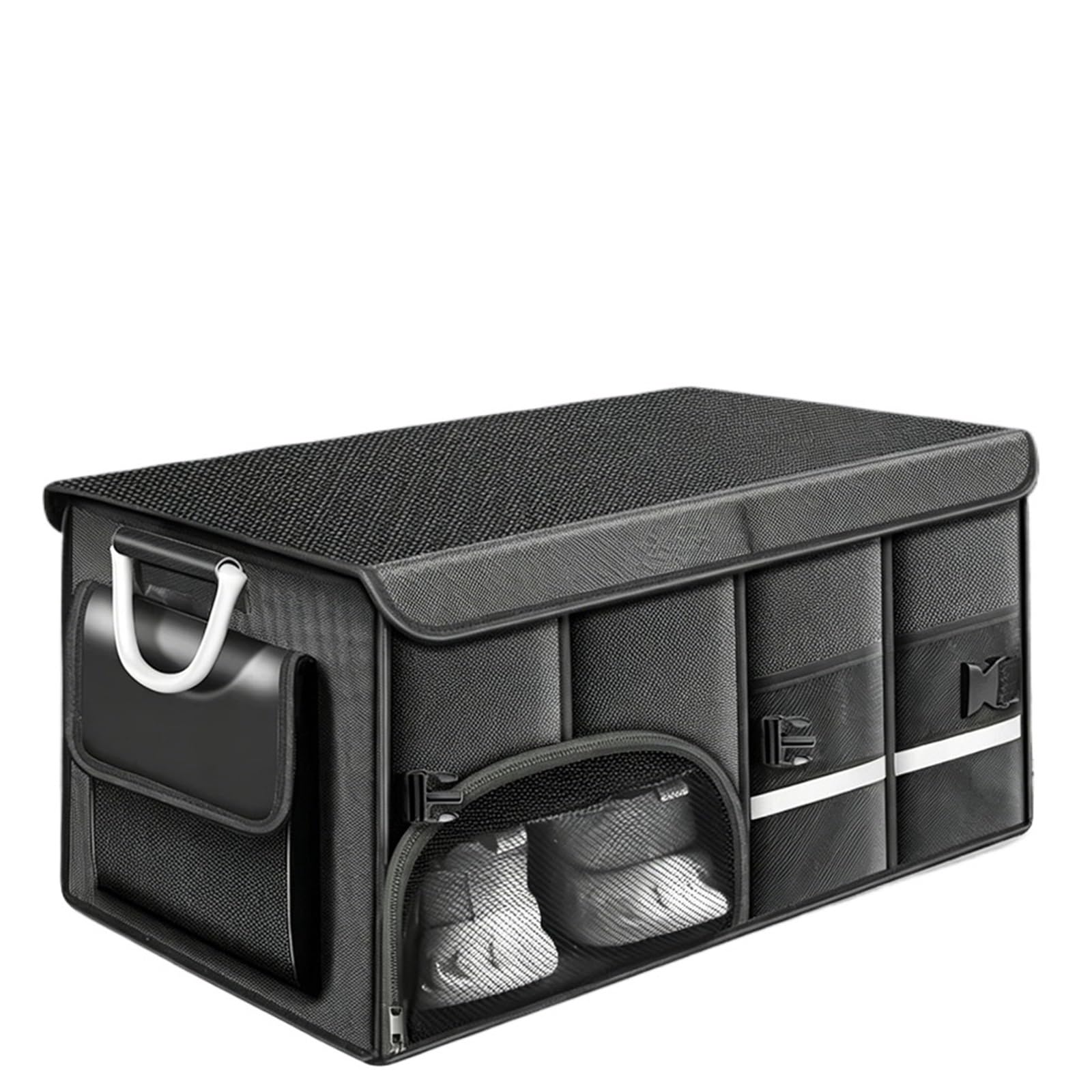 Organizador Maletero Coche Caja de almacenamiento plegable for maletero, organizador coche gran capacidad impermeable 36L/72L/110L for Camping/pesca(110L)