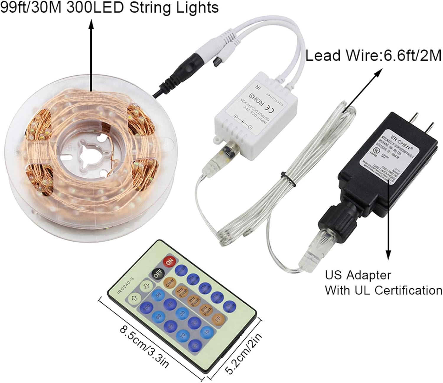 Illuminate Your Celebrations: A Review of ER CHEN Dimmable LED String Lights