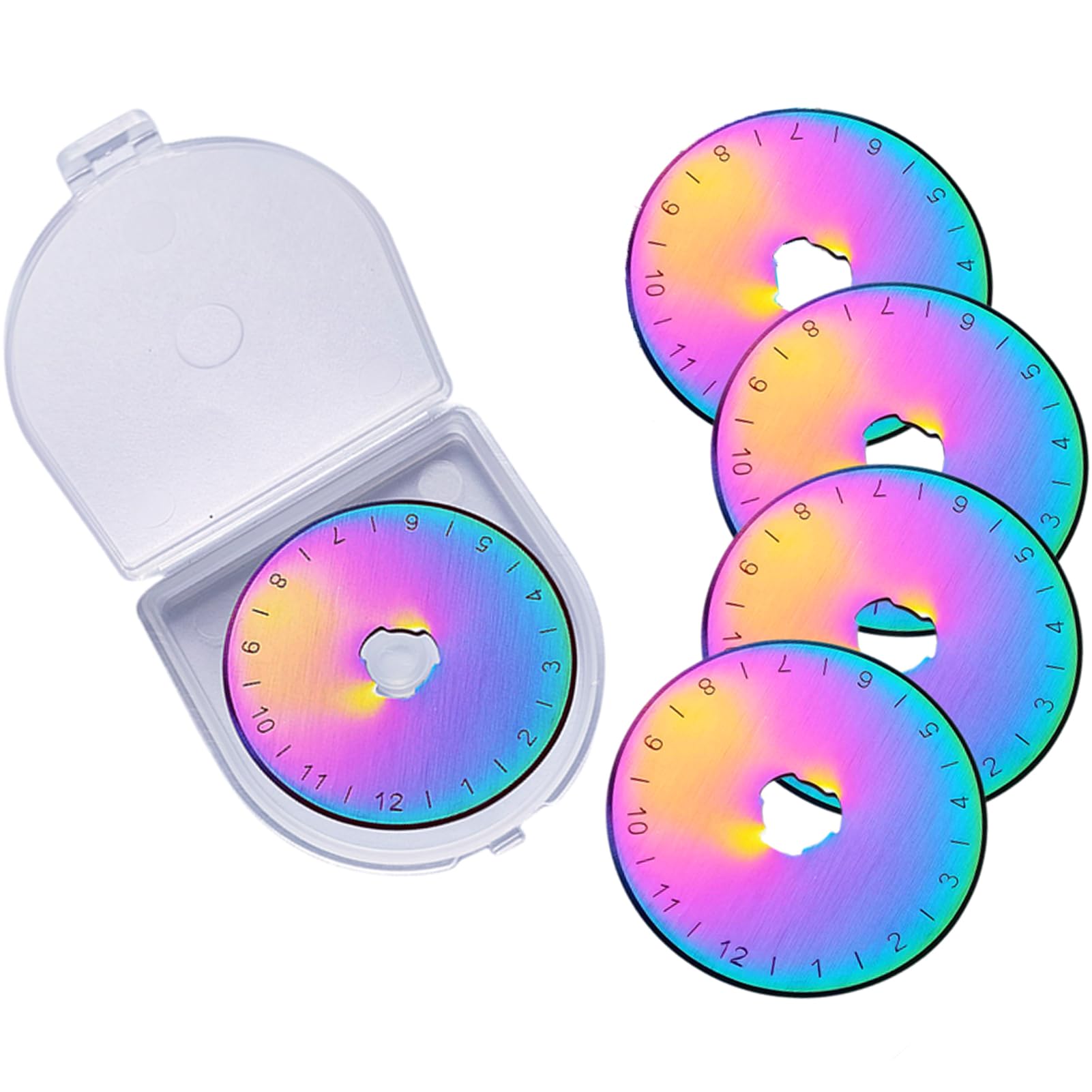 Rotary Cutter Blades 45mm Fit For Olfa Fiskar Color Plating Coated SKS-7 Steel W