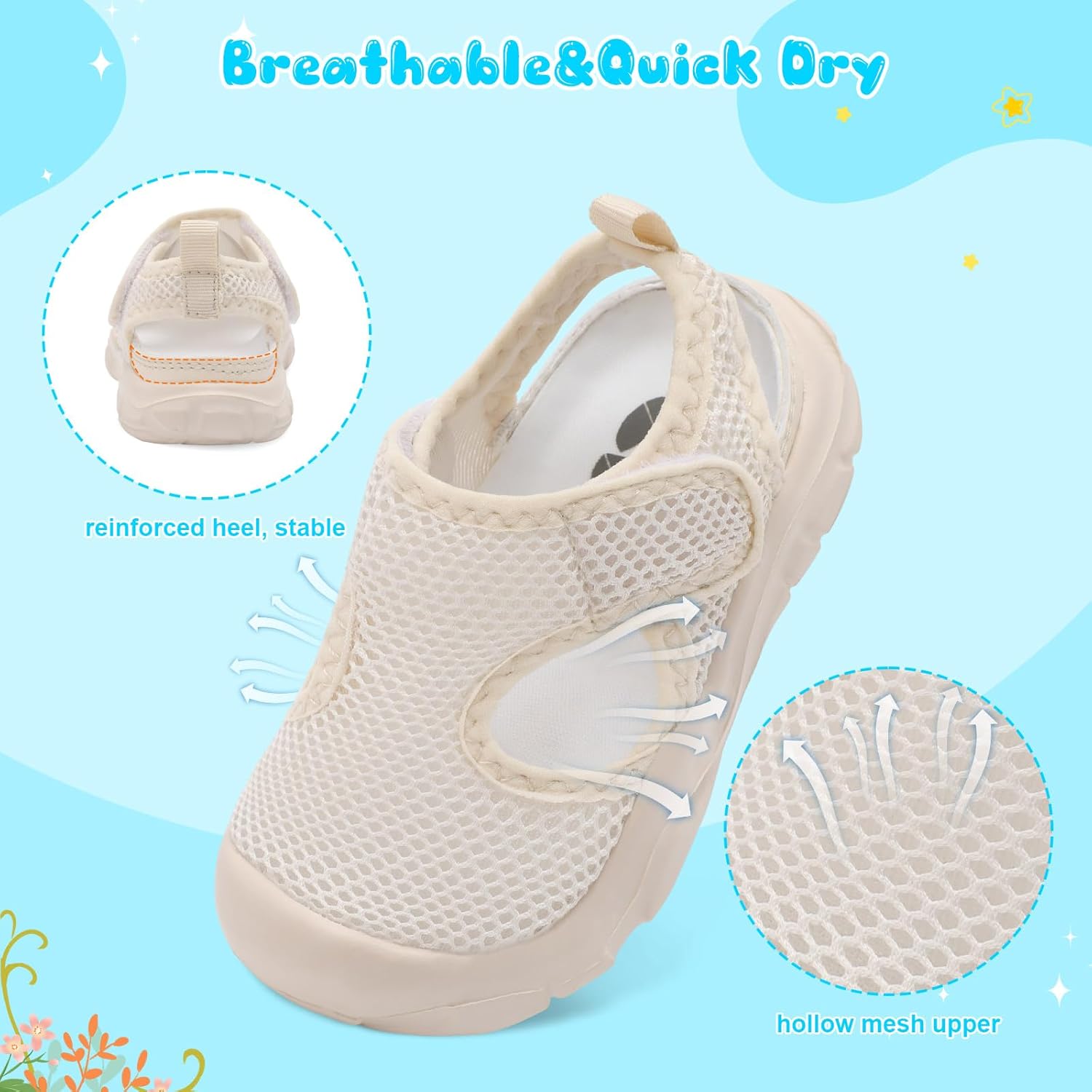 Centipede Demon Toddler Sandals Boys Girls Kids Water Shoes Barefoot Swim Aqua Socks Summer Shoes Wide Breathable Quick Dry Lightweight for Pool Beach Hiking Outdoor - Image 5