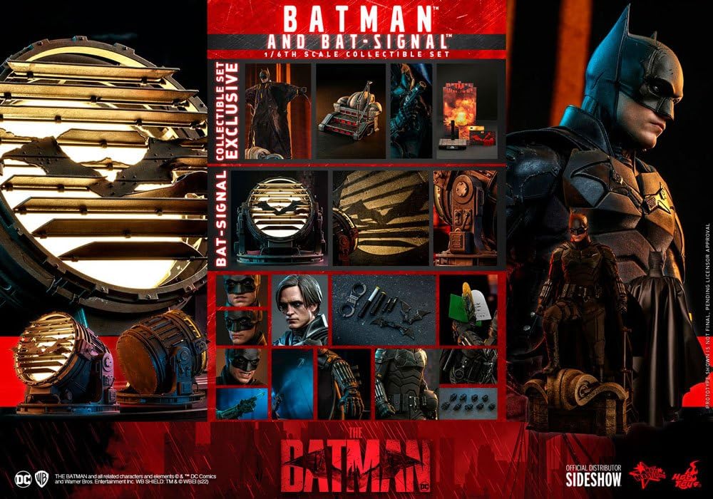 Hot Toys - ホットトイズ　ザバットマン　バットマン＆バットシグナル　ボーナス付 ムービー・マスターピース】『THE BATMAN－ザ