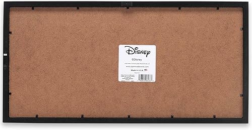 Miniatura 10 de Disney Mickey y Minnie construyendo un muñeco de nieve enmarcado decoración de pared de madera - Arte de pared grande de Mickey Mouse de temporada