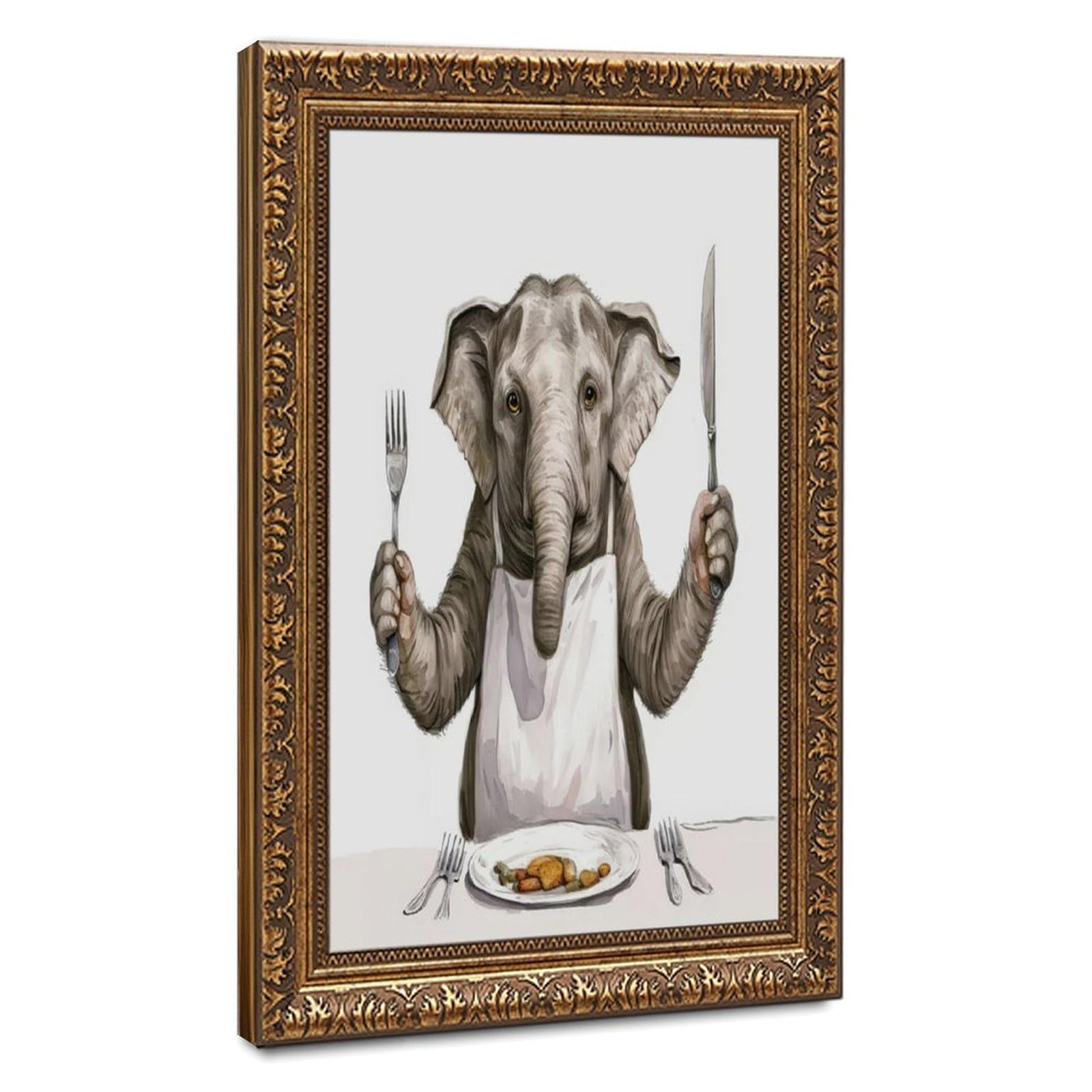 Bareronor Abstract Elephant Poster Canvas Poster Bedroom Decor Landscape Office Room Decor Gift 20" L X 30" W