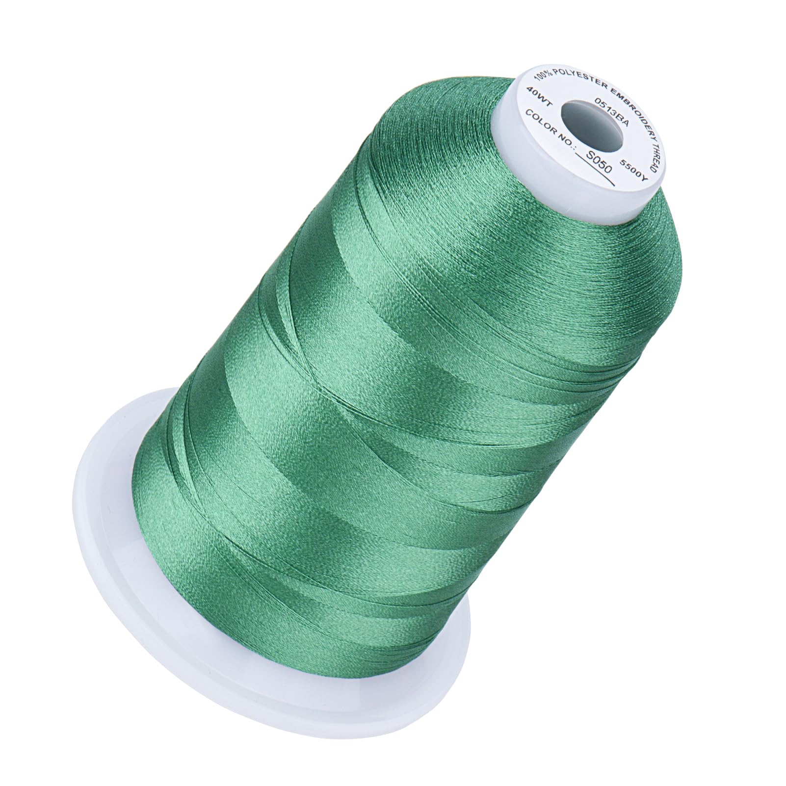 Simthread 5000M 40WT Polyester Embroidery Thread, Dark Seafoam S050