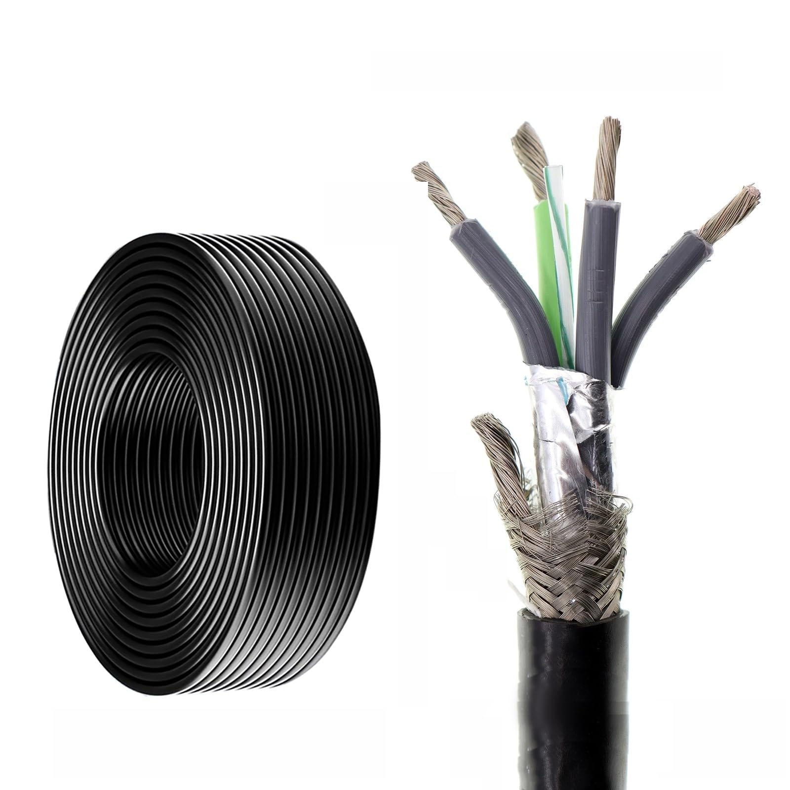 Cable de control RVVP anticaídas de señal para videoportero eléctrico de 100ft