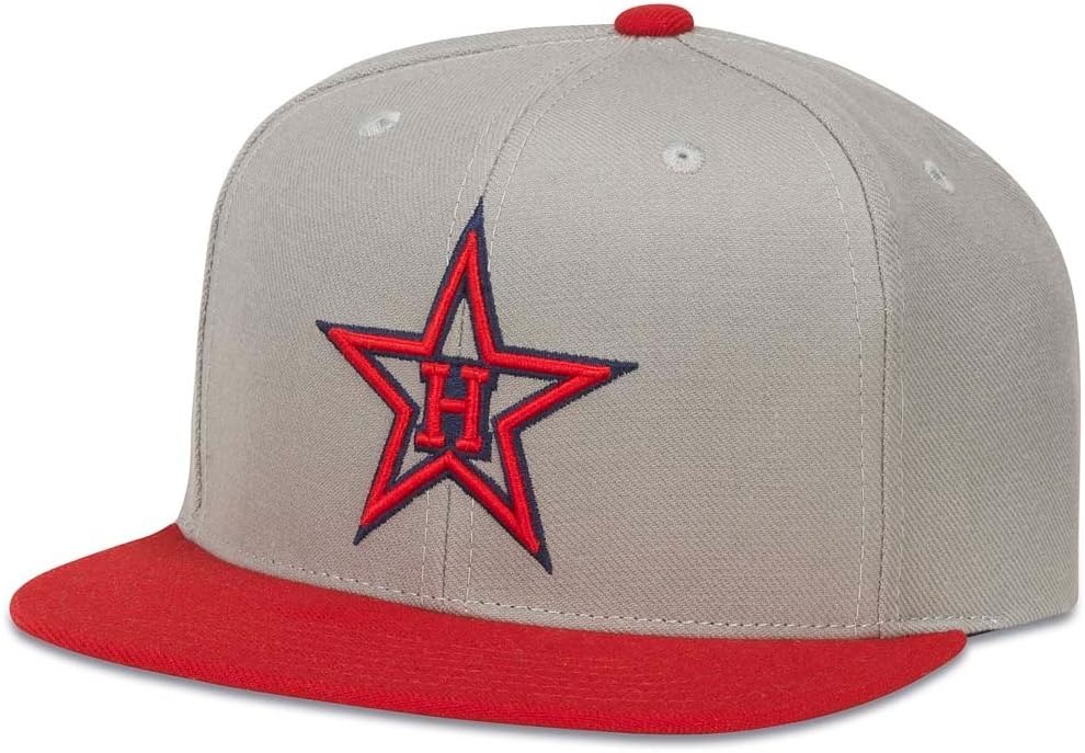 American Needle 400 Series Pacific Coast League Baseball Cap, Hollywood Stars, Unisex, Snapback, Grey/Red (400A1V-HOS)