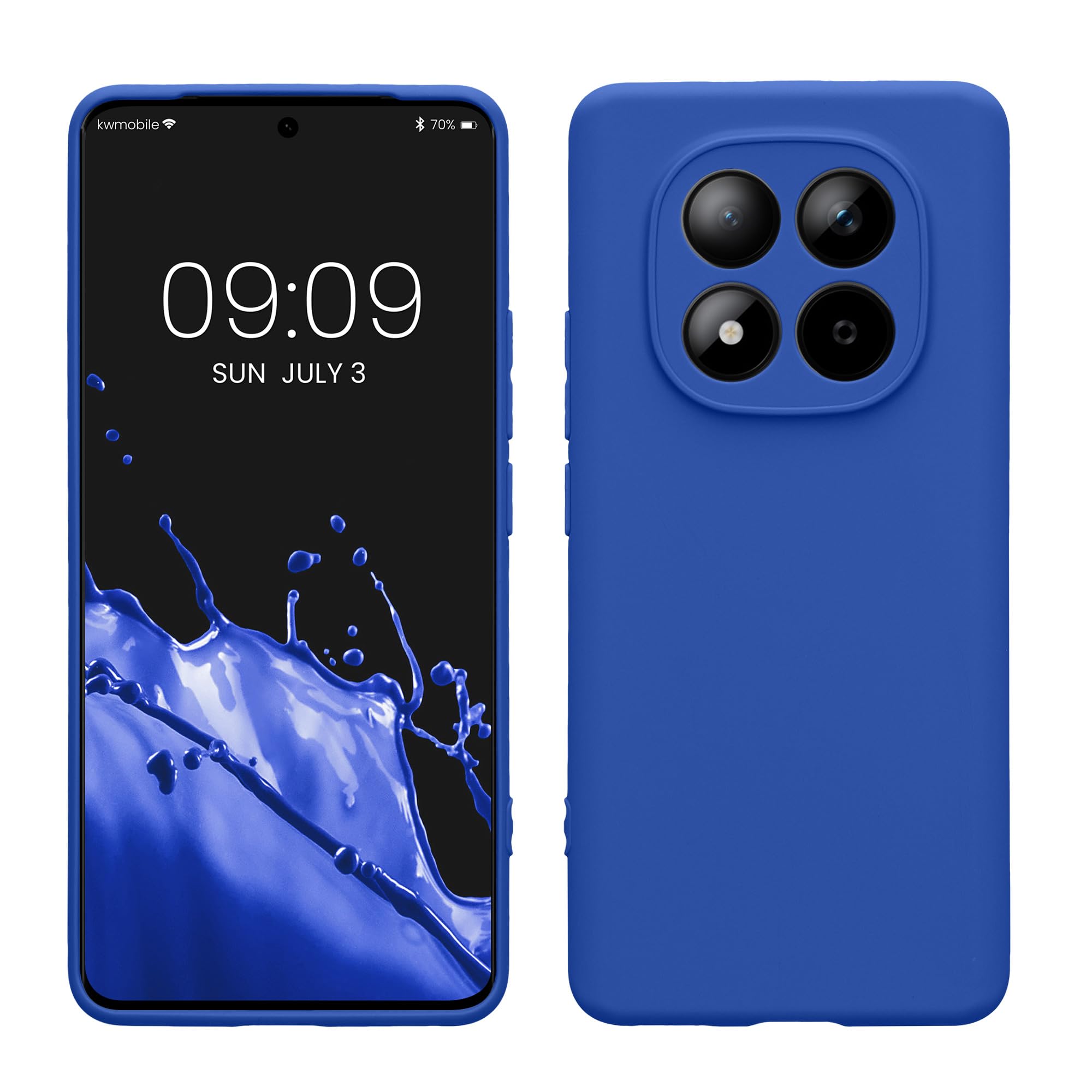 kwmobile Carcasa Compatible con Xiaomi Redmi Note 14 Pro 5G / Poco X7 Funda - Funda Ultrafina de TPU con Bordes elevados - Lavanda Metalizado — view 121
