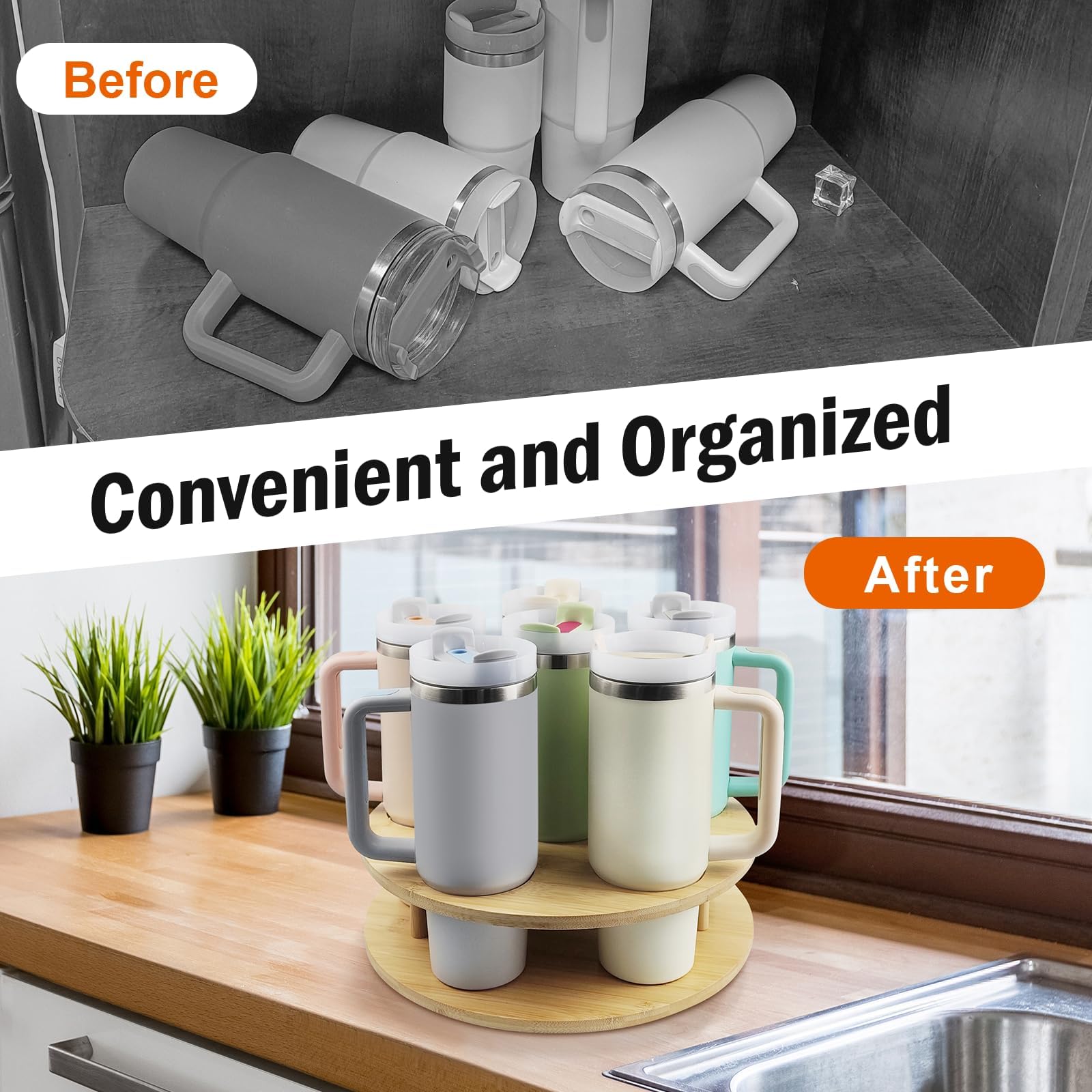 ELLDOO Becherdeckel-Organizer - Aufbewahrung Für Stanley & Yeti Deckel