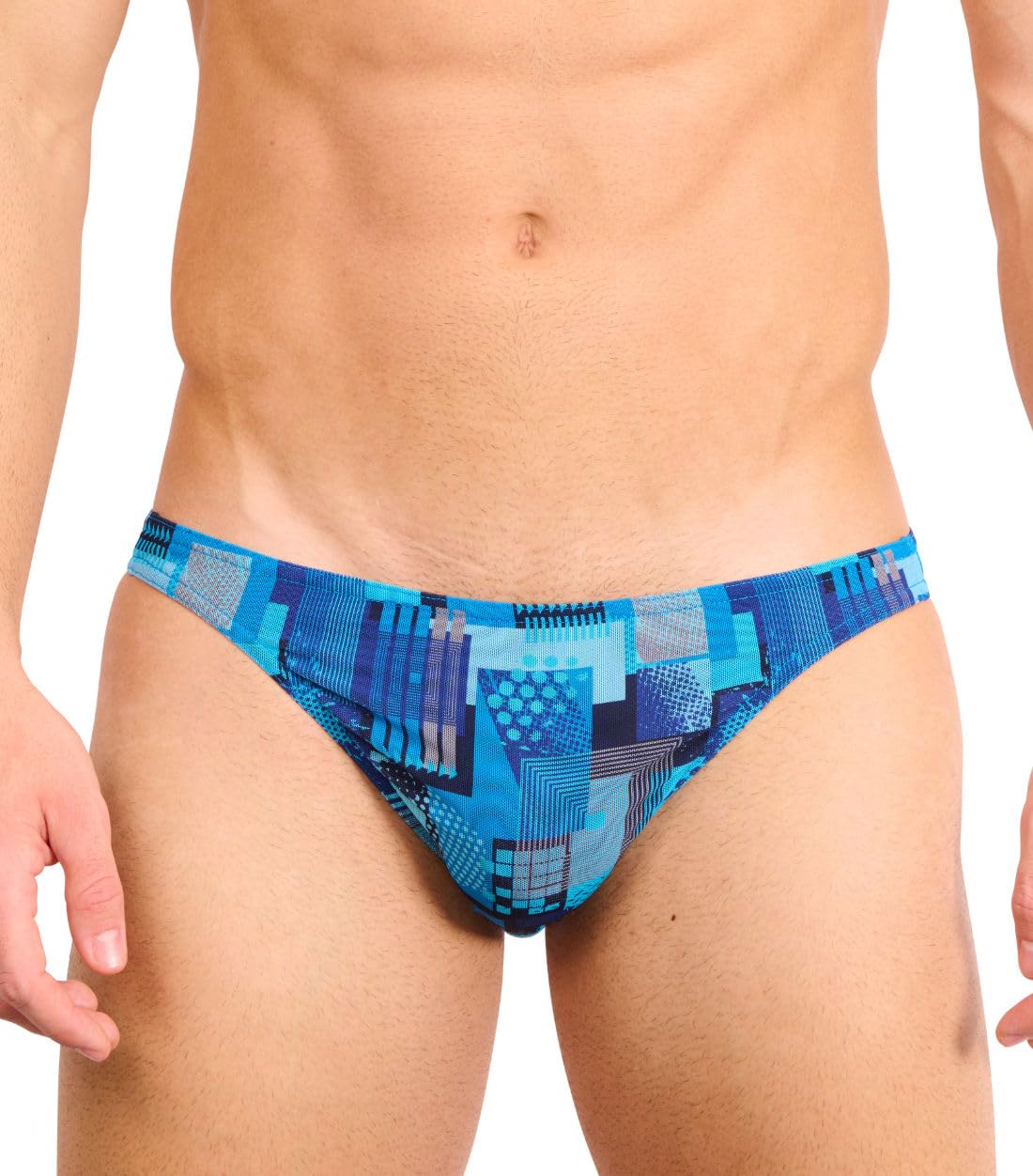 Kiniki Men's Tan Through Swim Micro Brief Swimwear - Ultramarine