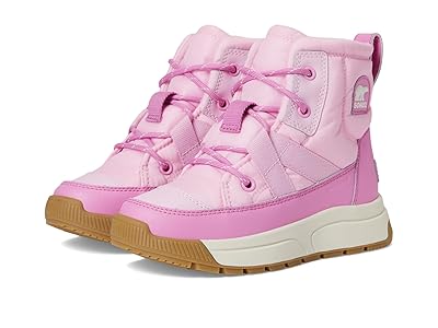 SOREL Kids Whitney III Mid Waterproof (Big Kid) Kids Shoes Pink Flare/Orchid : 3 Big Kid M, Synthetic