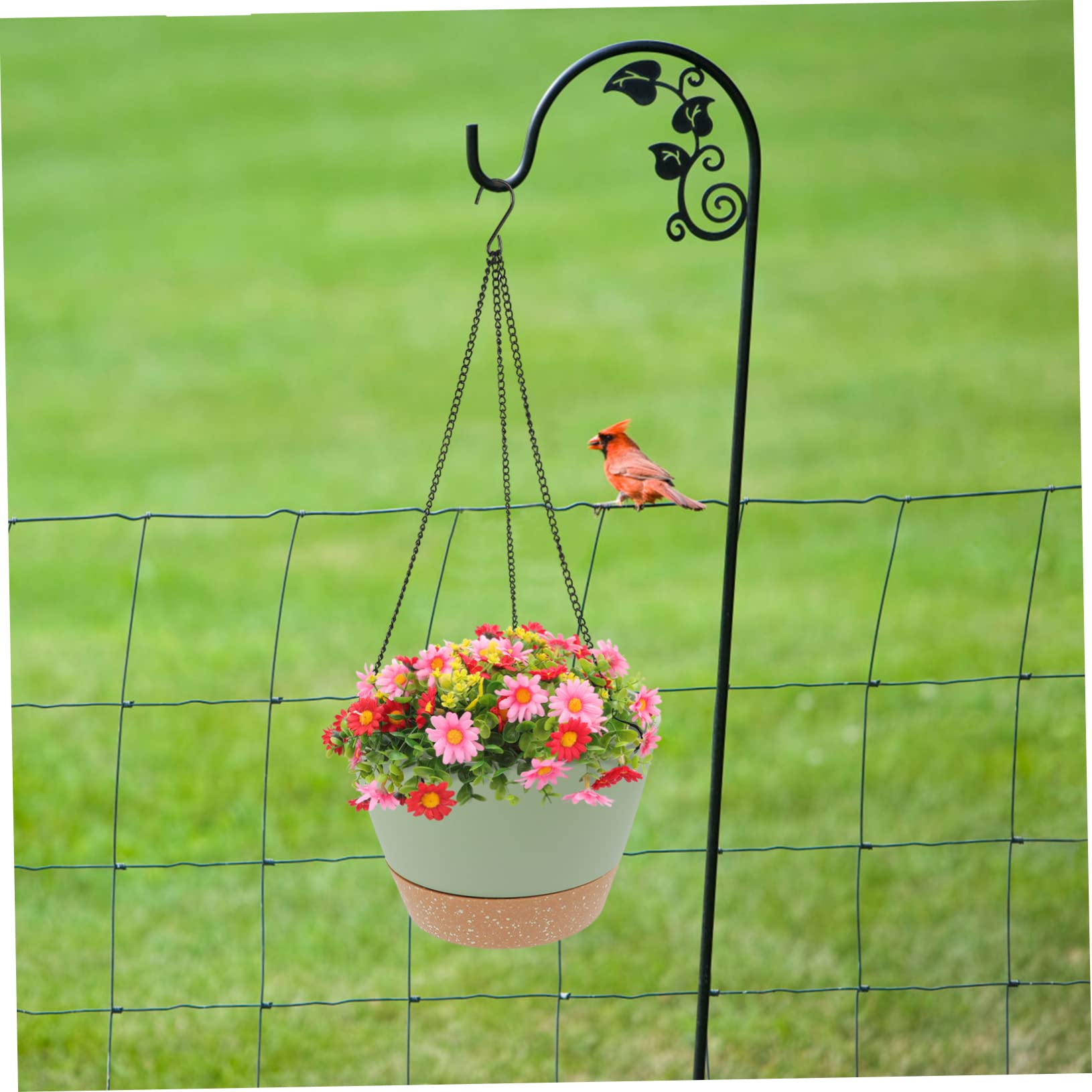 balacoo Chlorophytum Flowerpot Hanging Planter Box Plastic Plant Pot for Decor