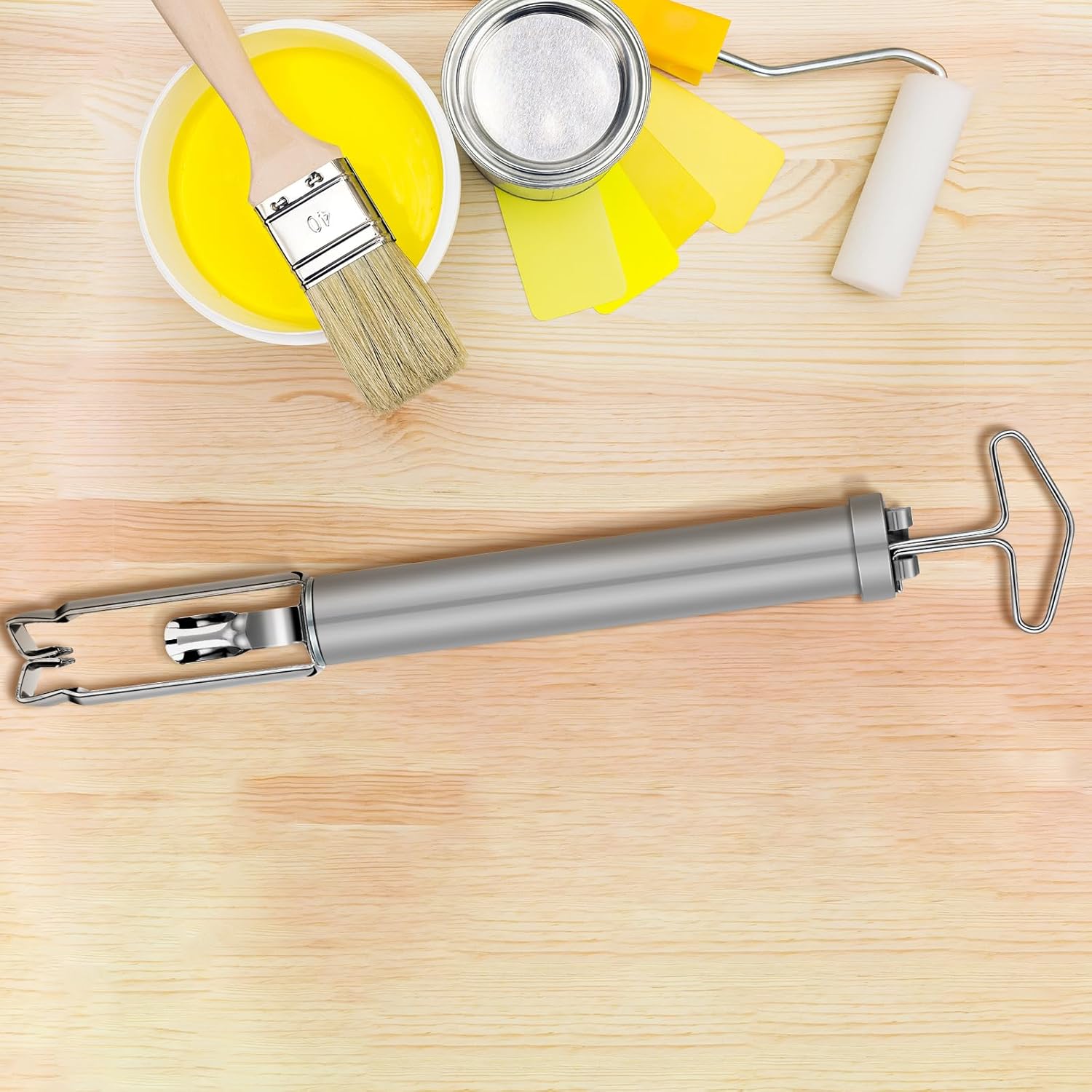 Brush and Roller Spinner Durable Paint Brush Cleaner Tool Paint Roller Cleaner Save Time Easy to Remove Dried NO Damage to Tools Cleaning Tools for DIY, Decoration