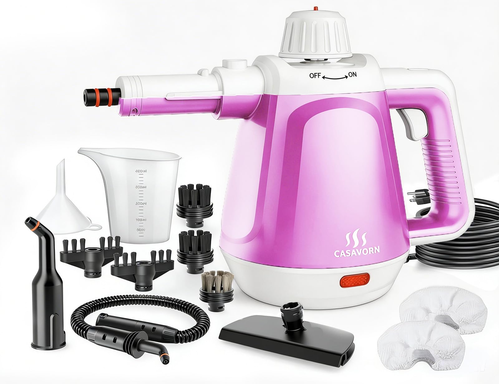 CASAVORN Steam Cleaner with 26‑Piece Kit, Powerful & Versatile