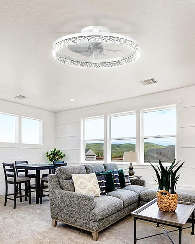 Ventilador de Techo 20 Pulgadas con Luz LED y Control Remoto miniatura 8